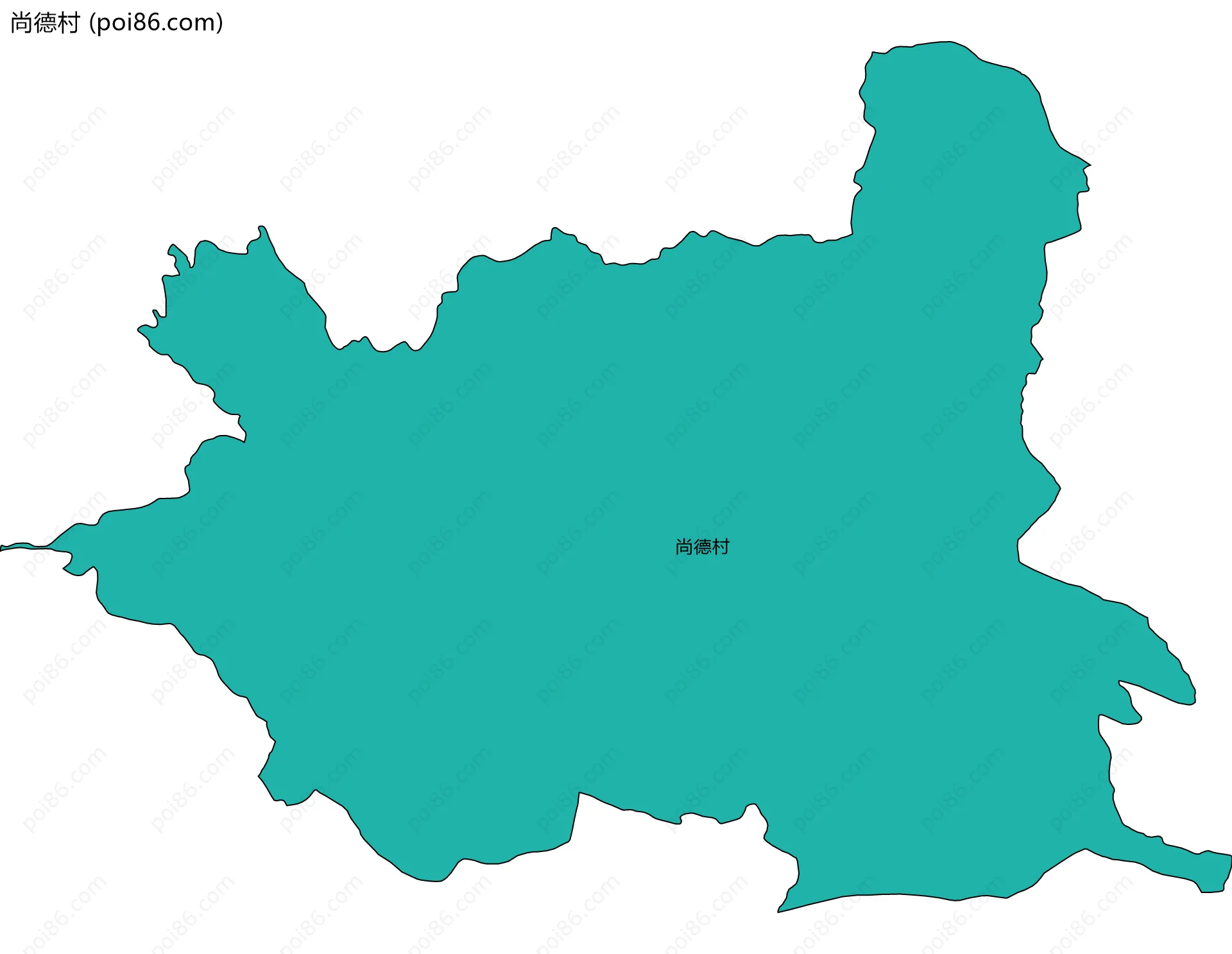 尚德村边界地图