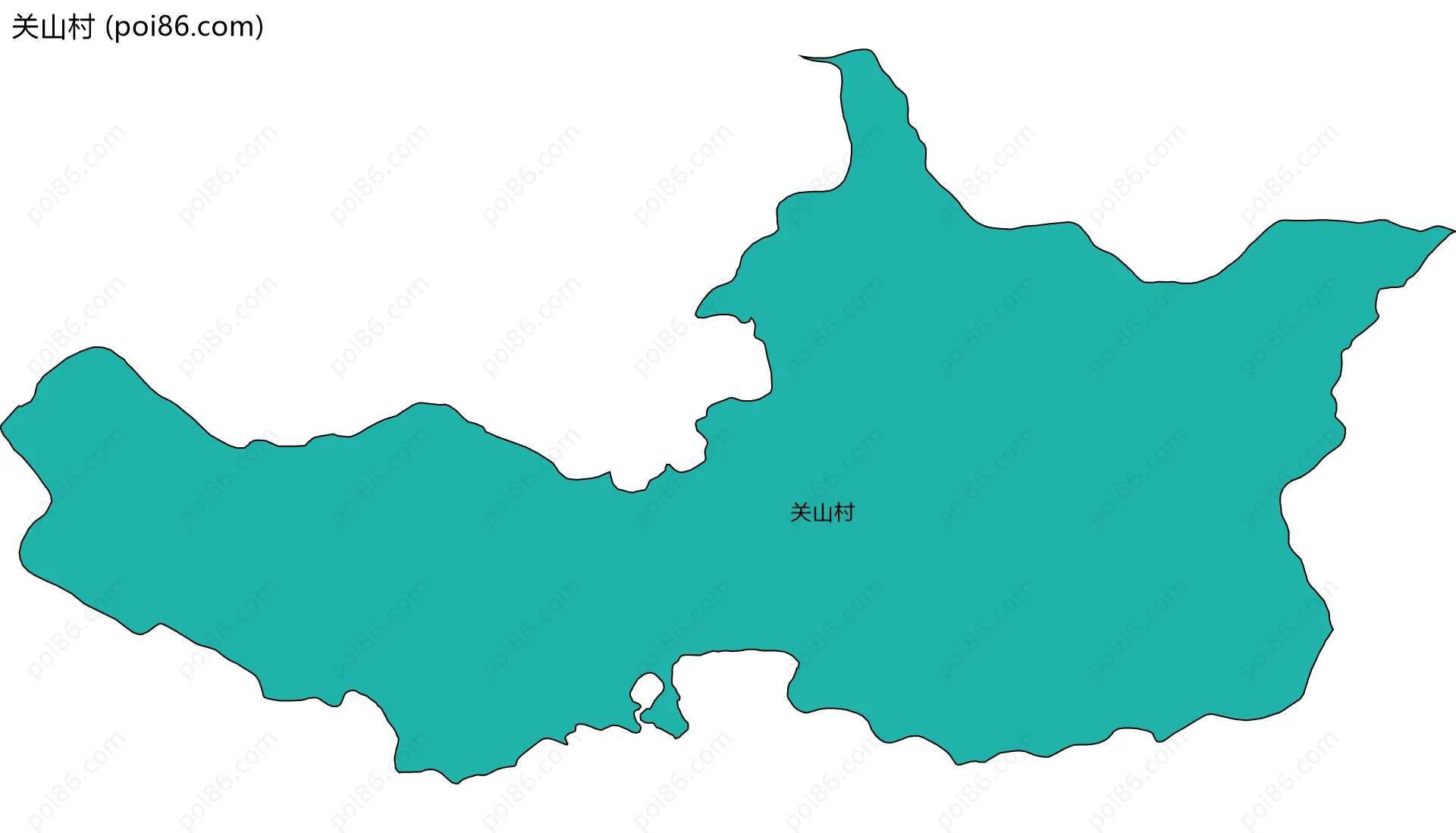 关山村边界地图