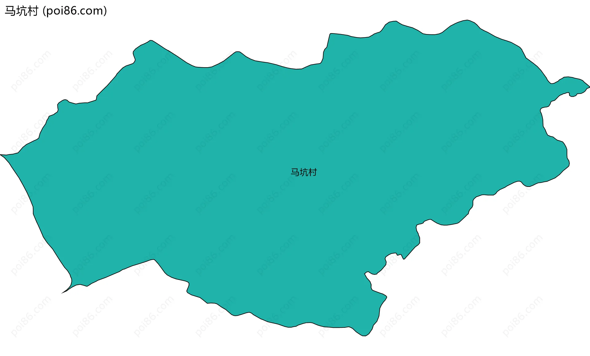 马坑村边界地图