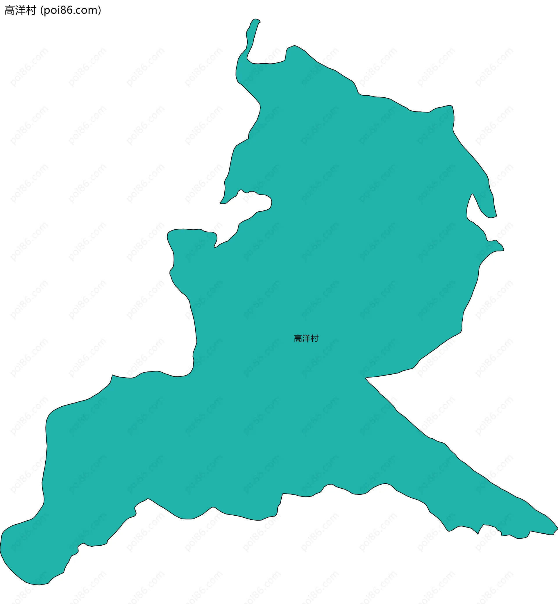 高洋村边界地图