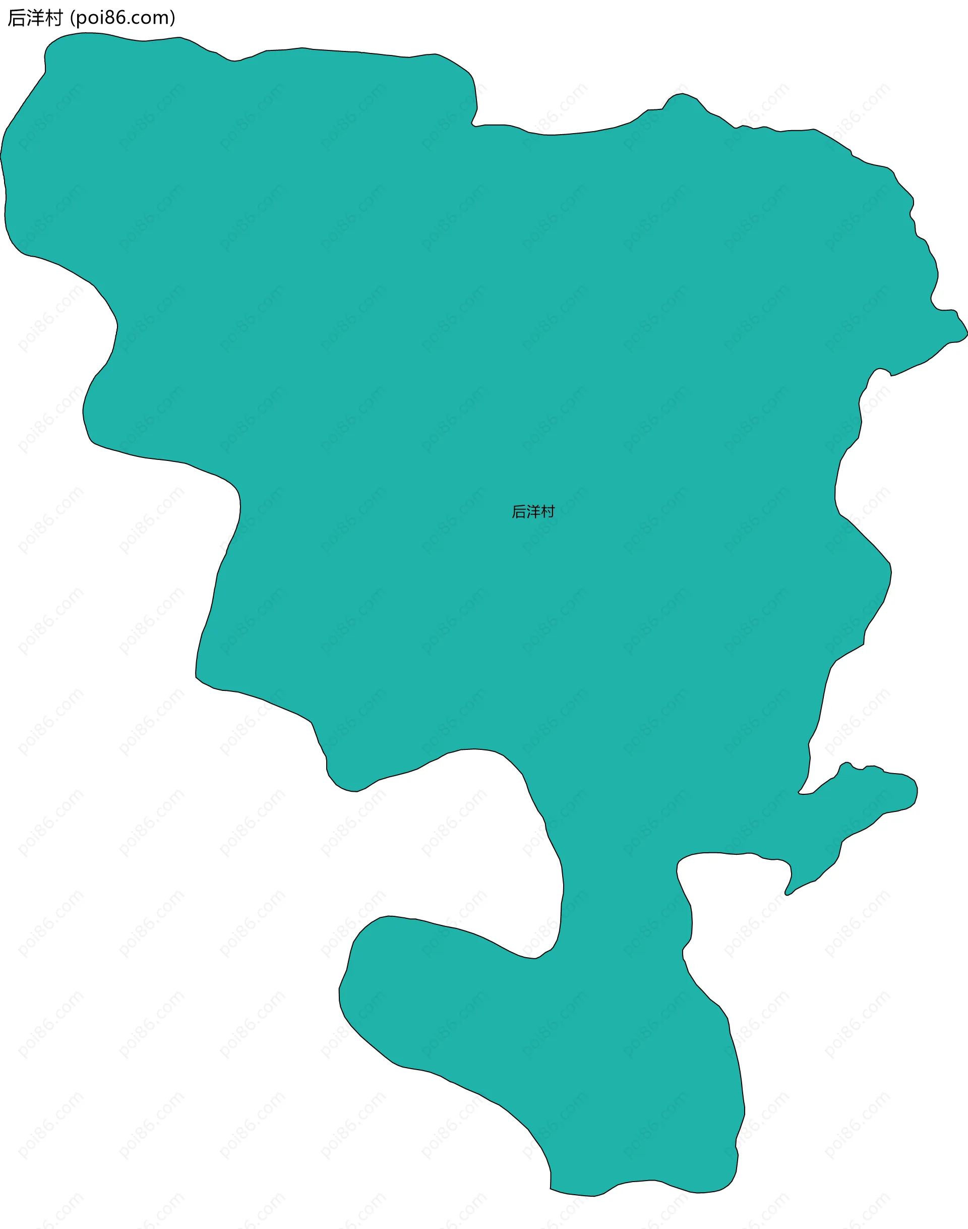 后洋村边界地图