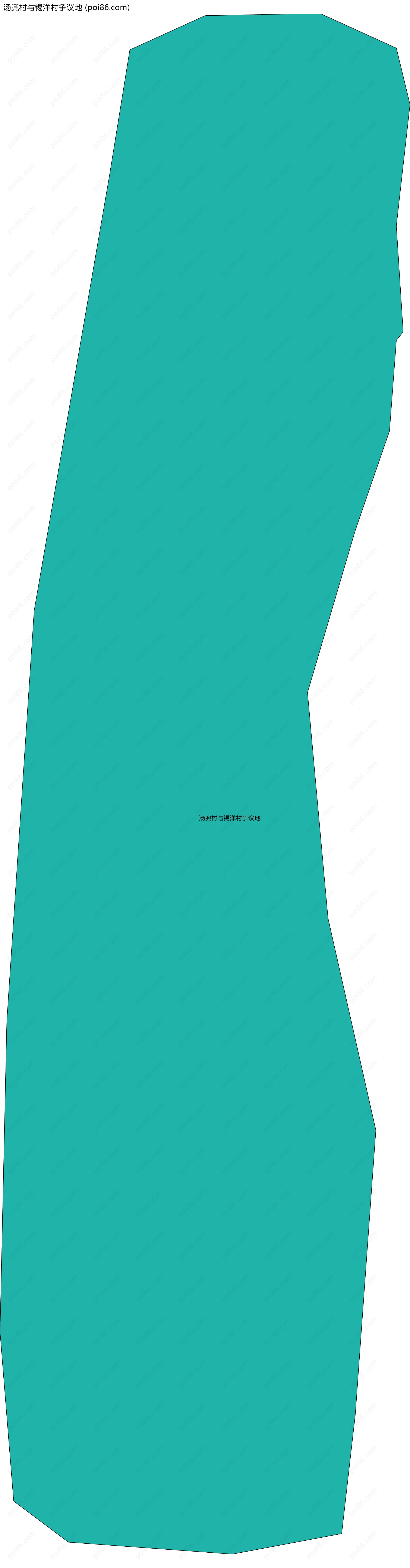 汤兜村与锡洋村争议地边界地图