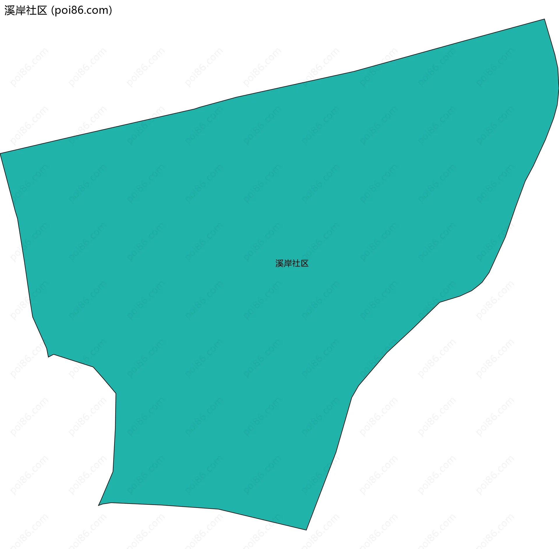 溪岸社区边界地图