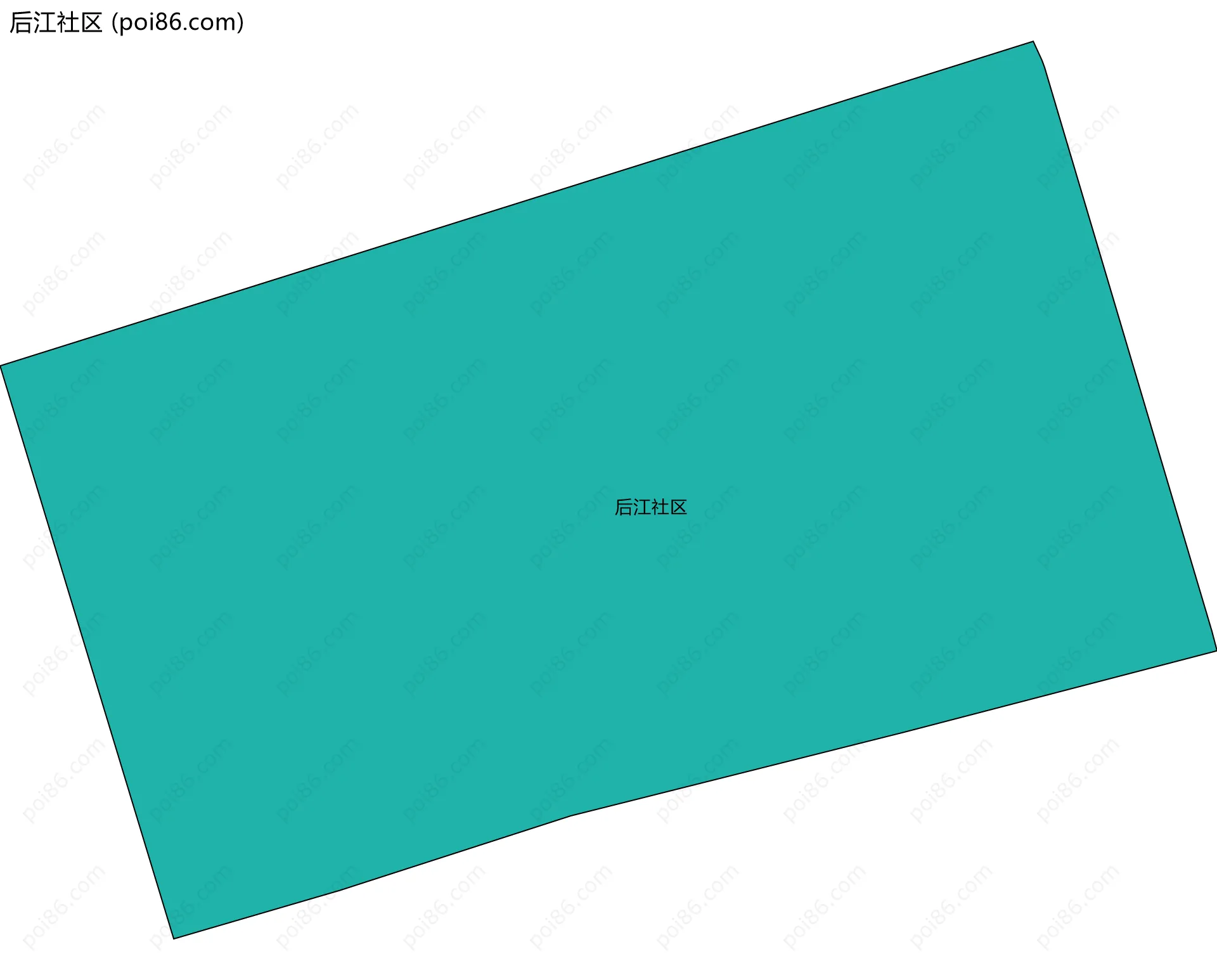 后江社区边界地图