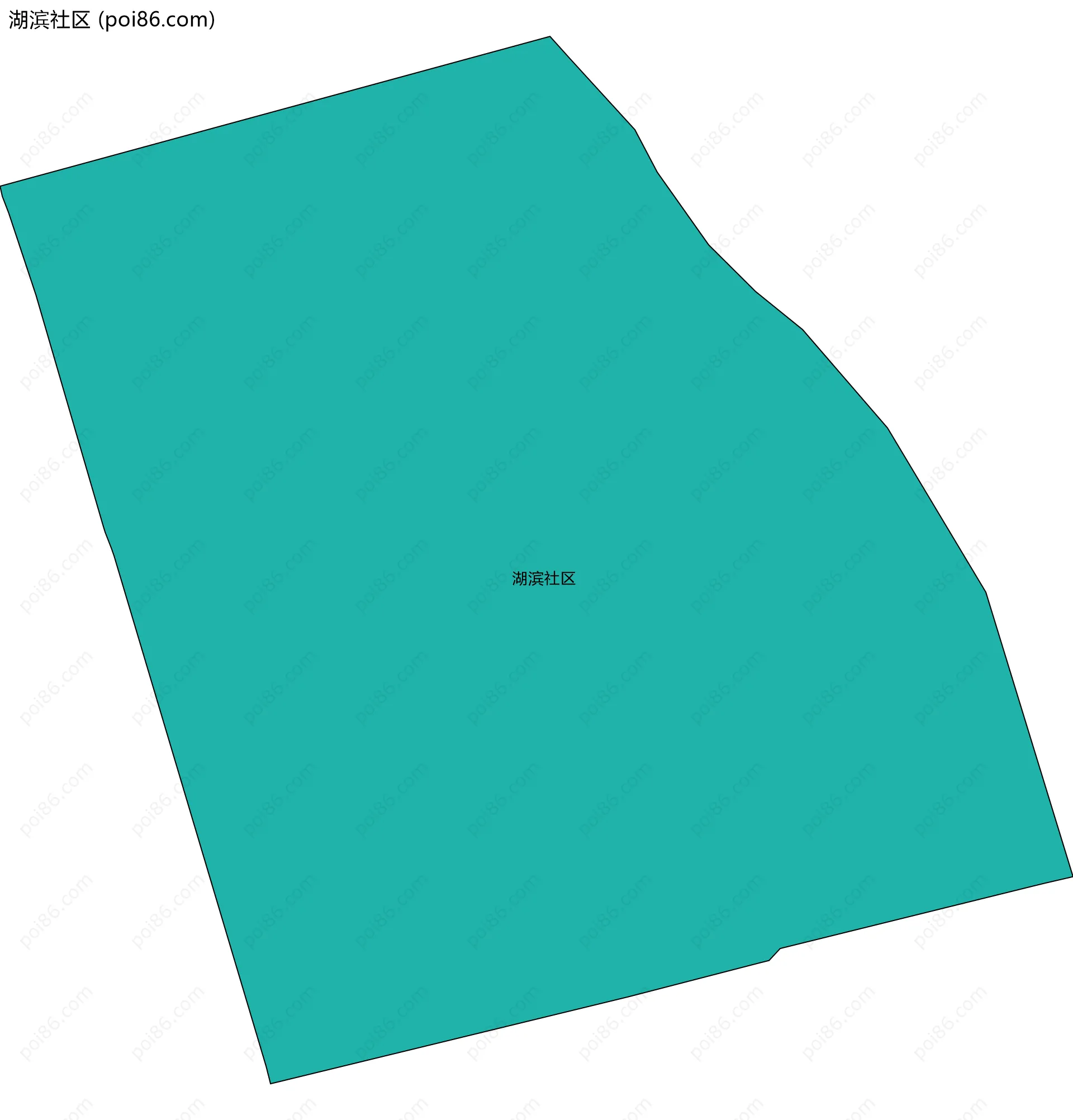 湖滨社区边界地图