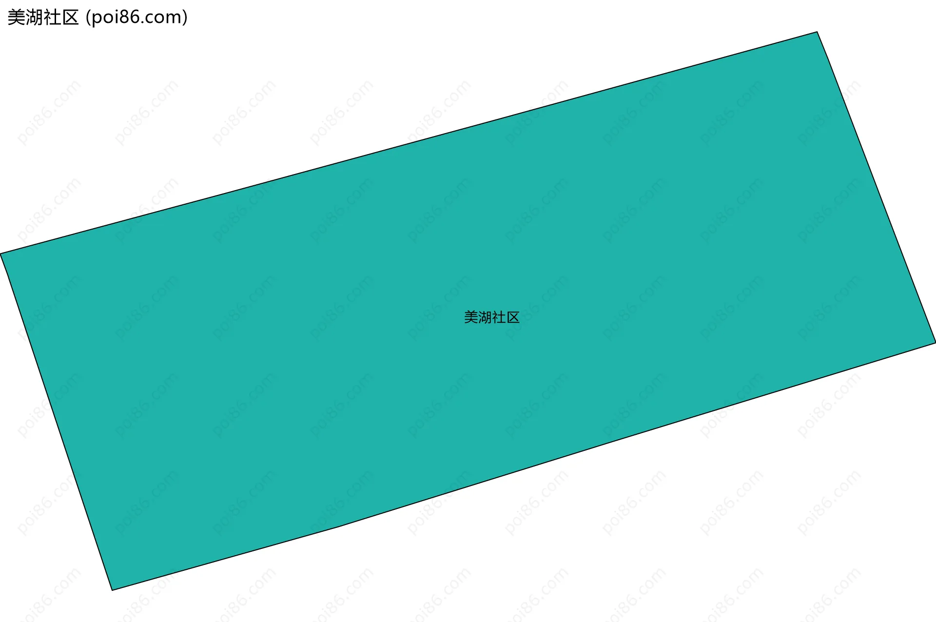美湖社区边界地图