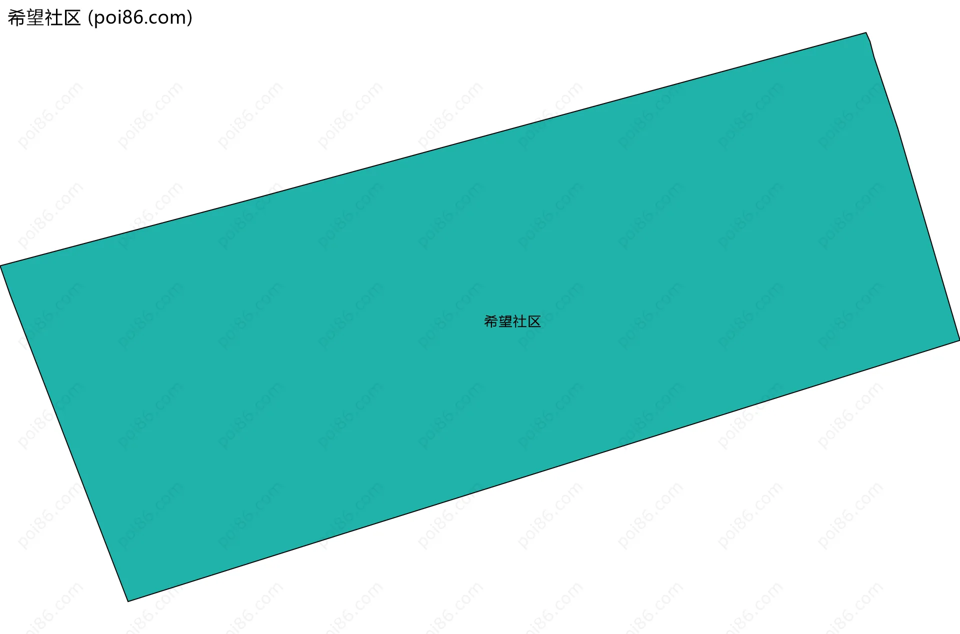 希望社区边界地图
