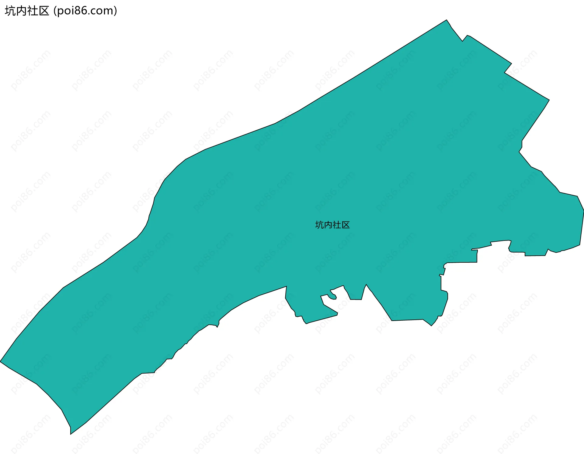 坑内社区边界地图