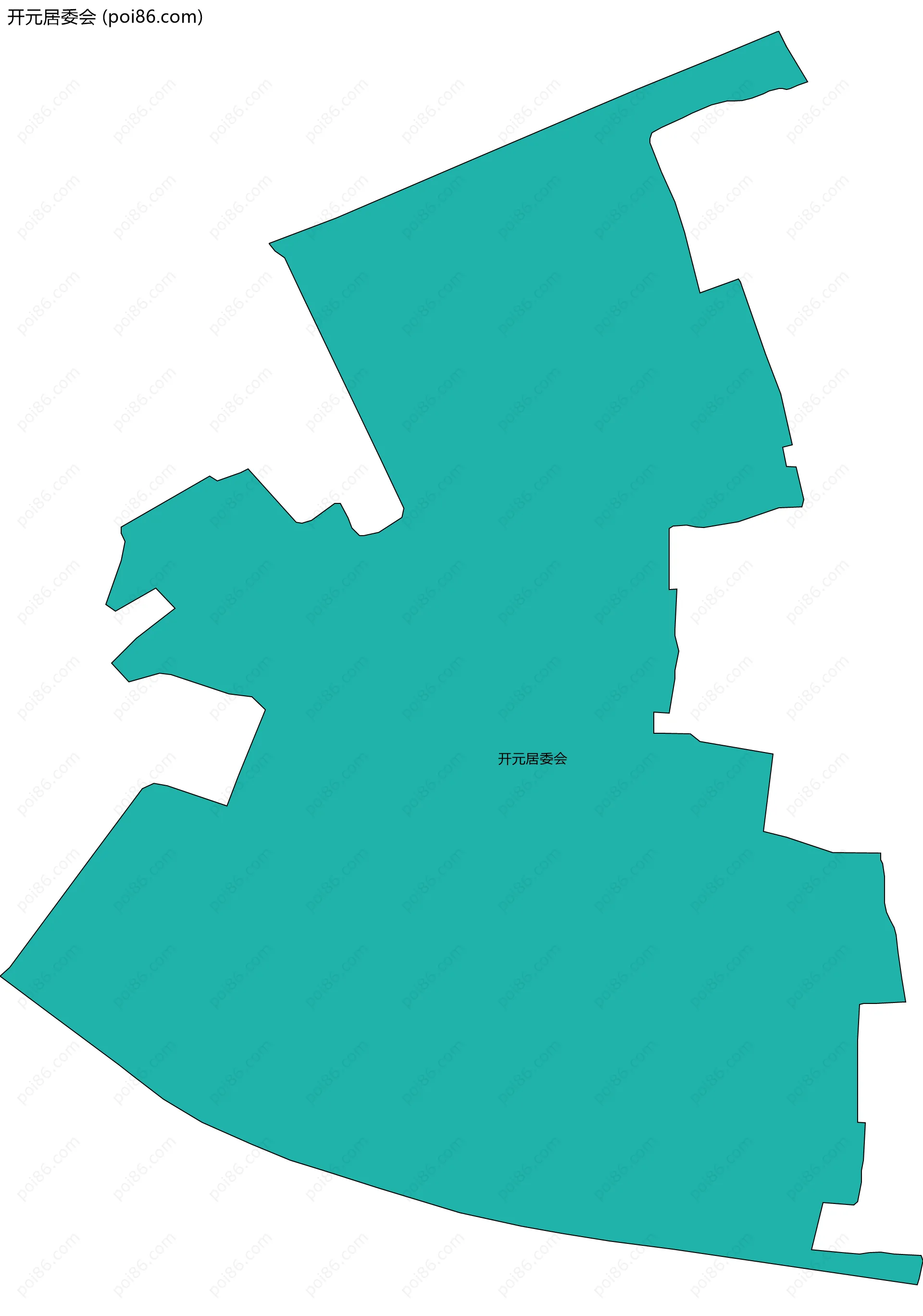开元居委会边界地图