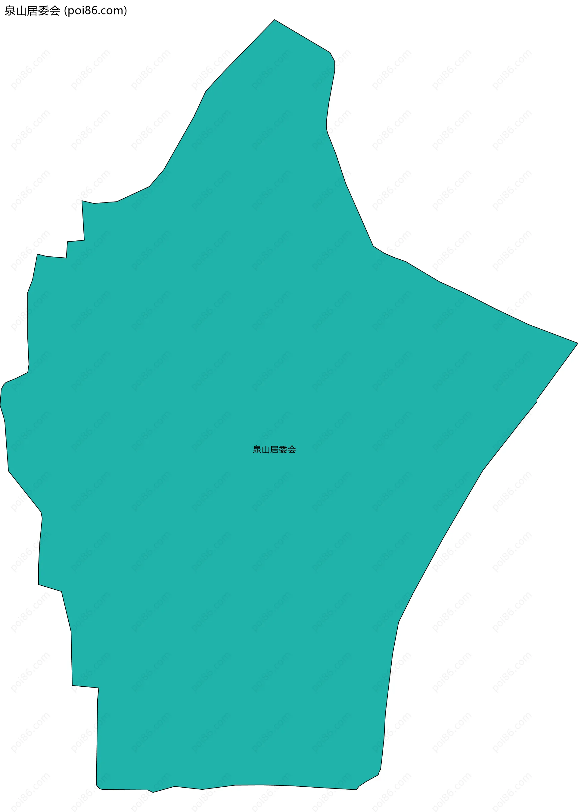 泉山居委会边界地图