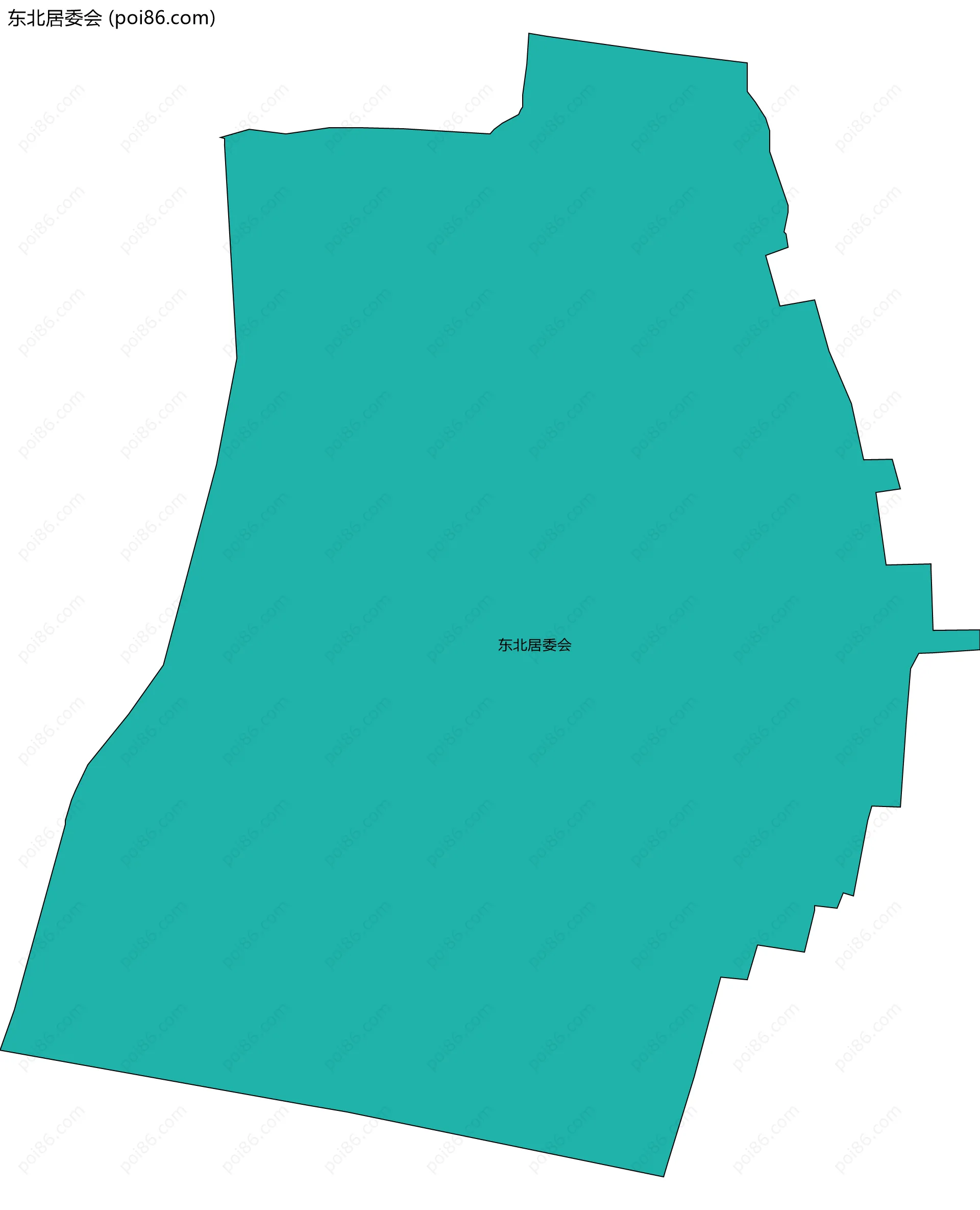东北居委会边界地图