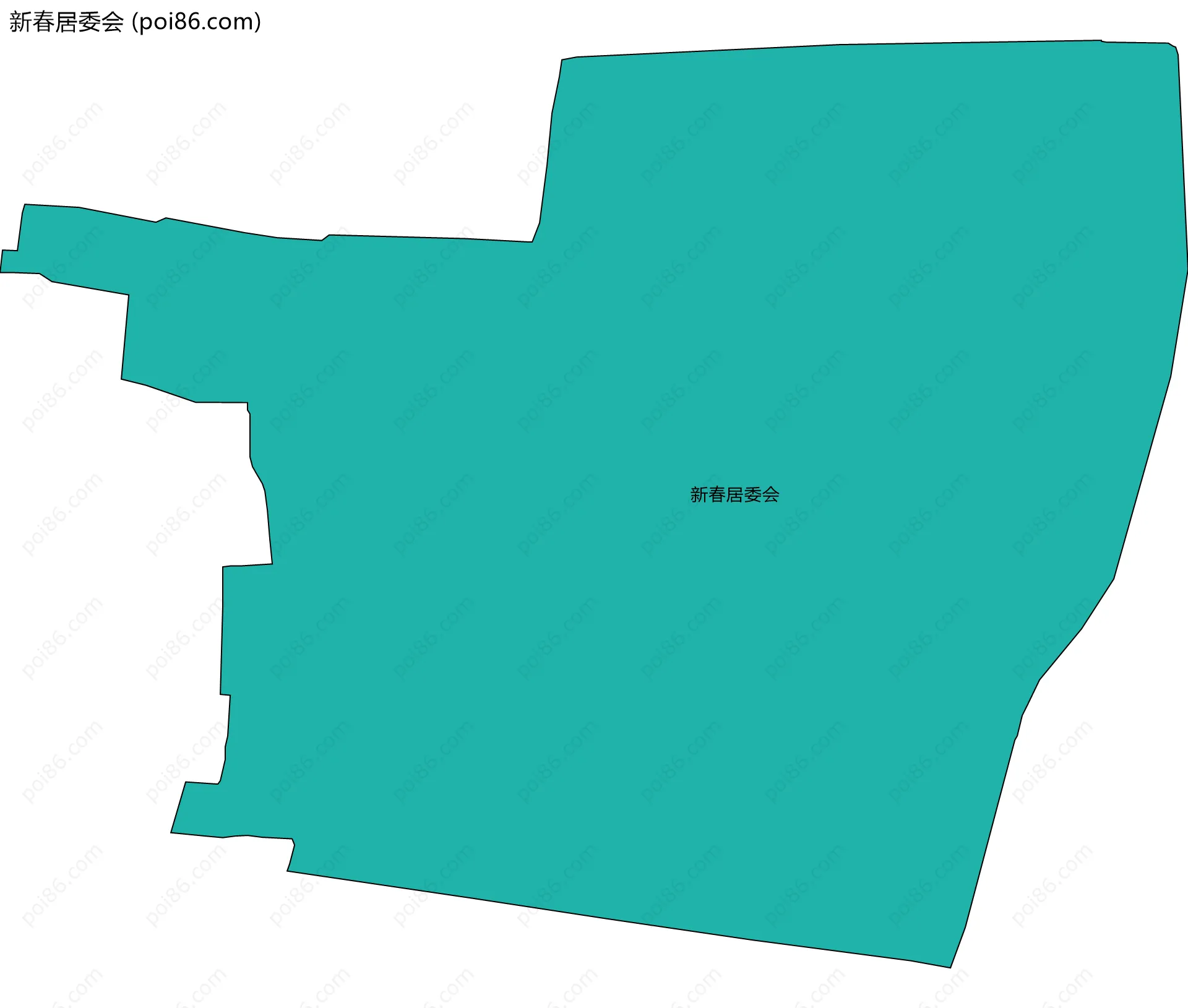 新春居委会边界地图