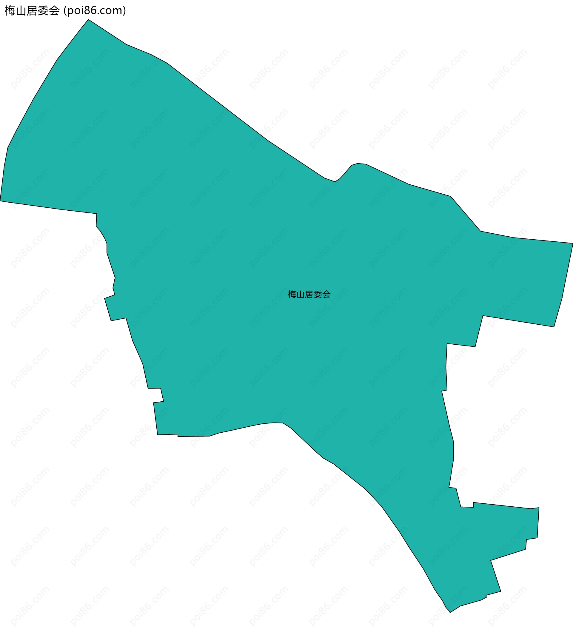 梅山居委会边界地图