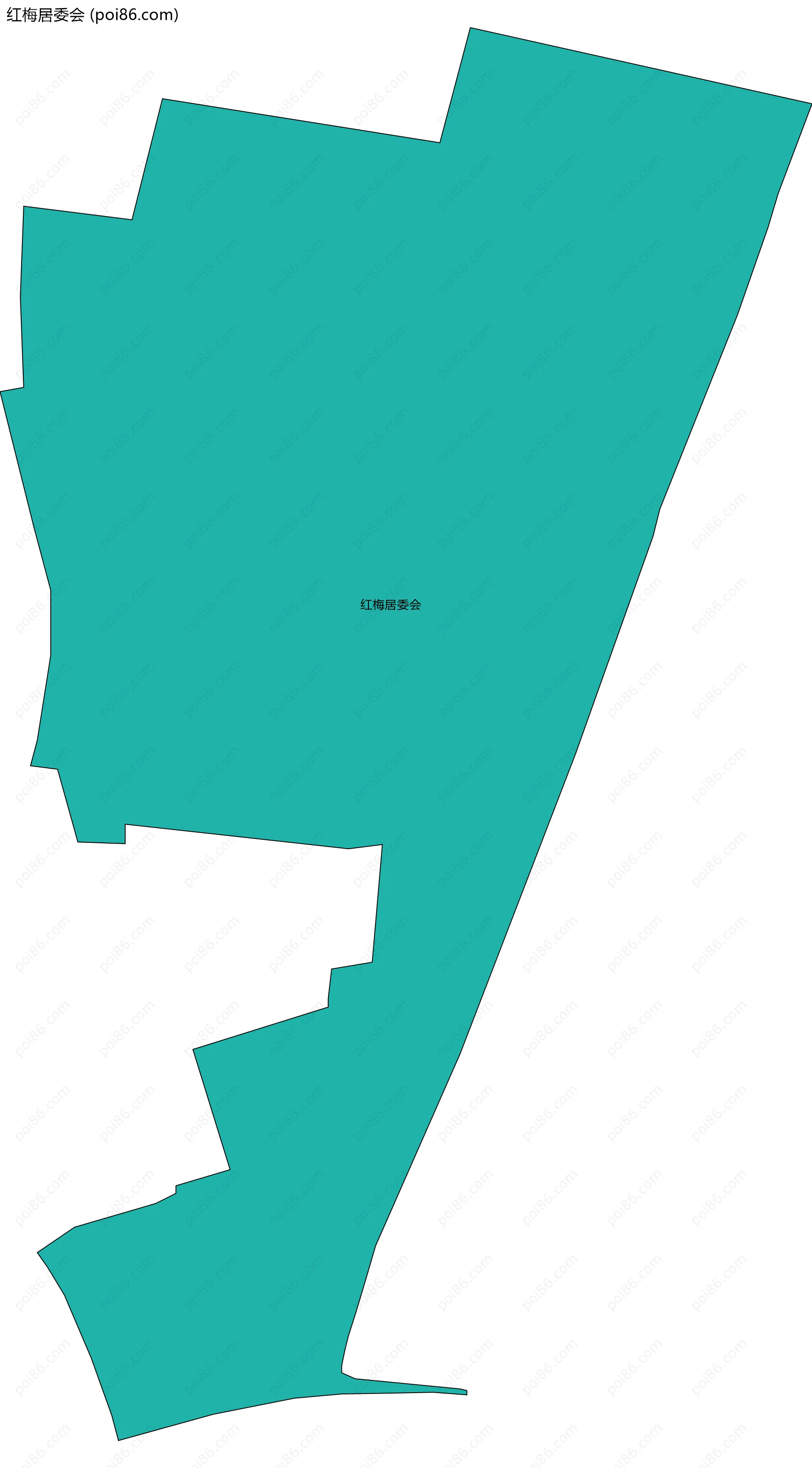 红梅居委会边界地图