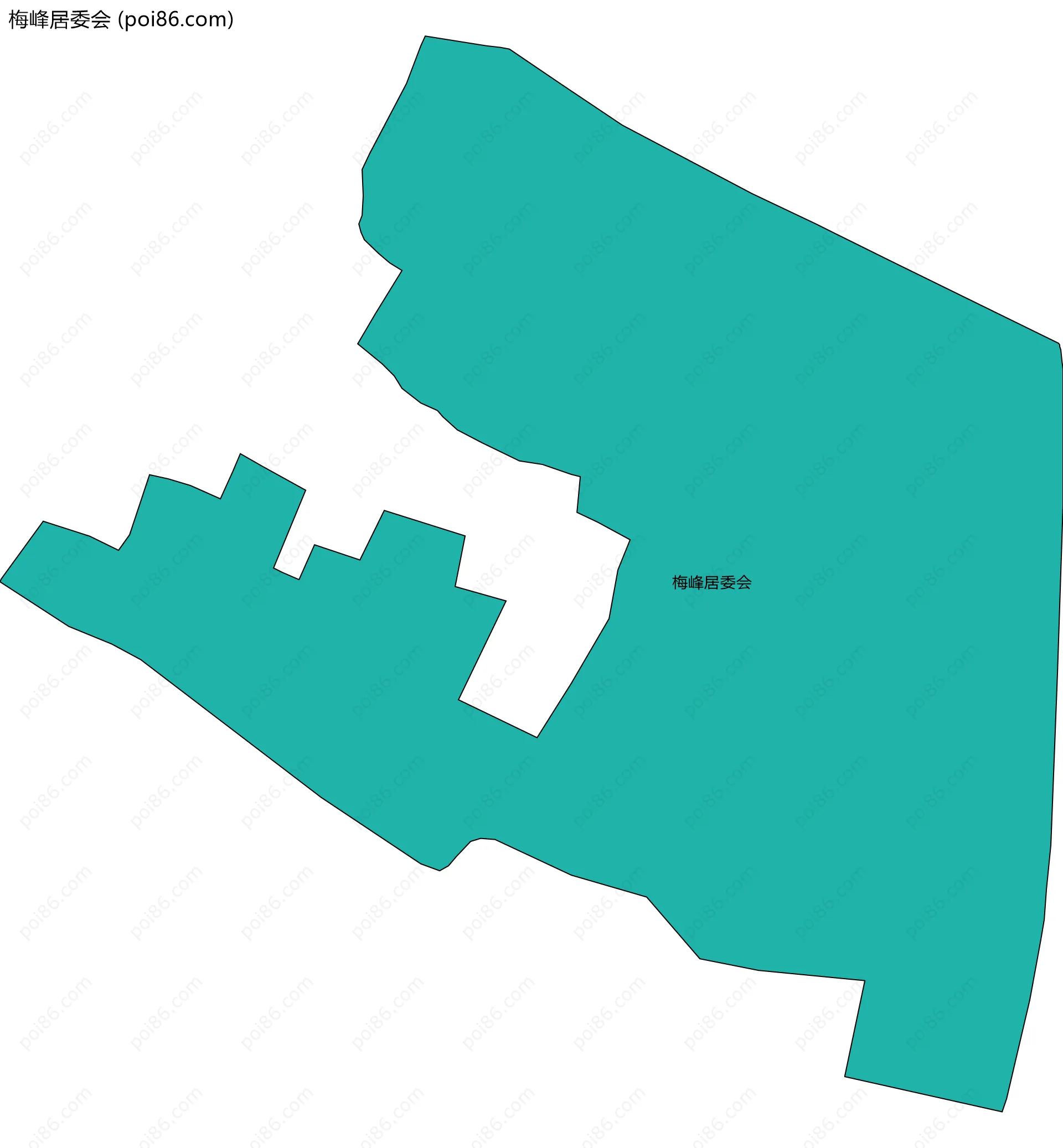 梅峰居委会边界地图