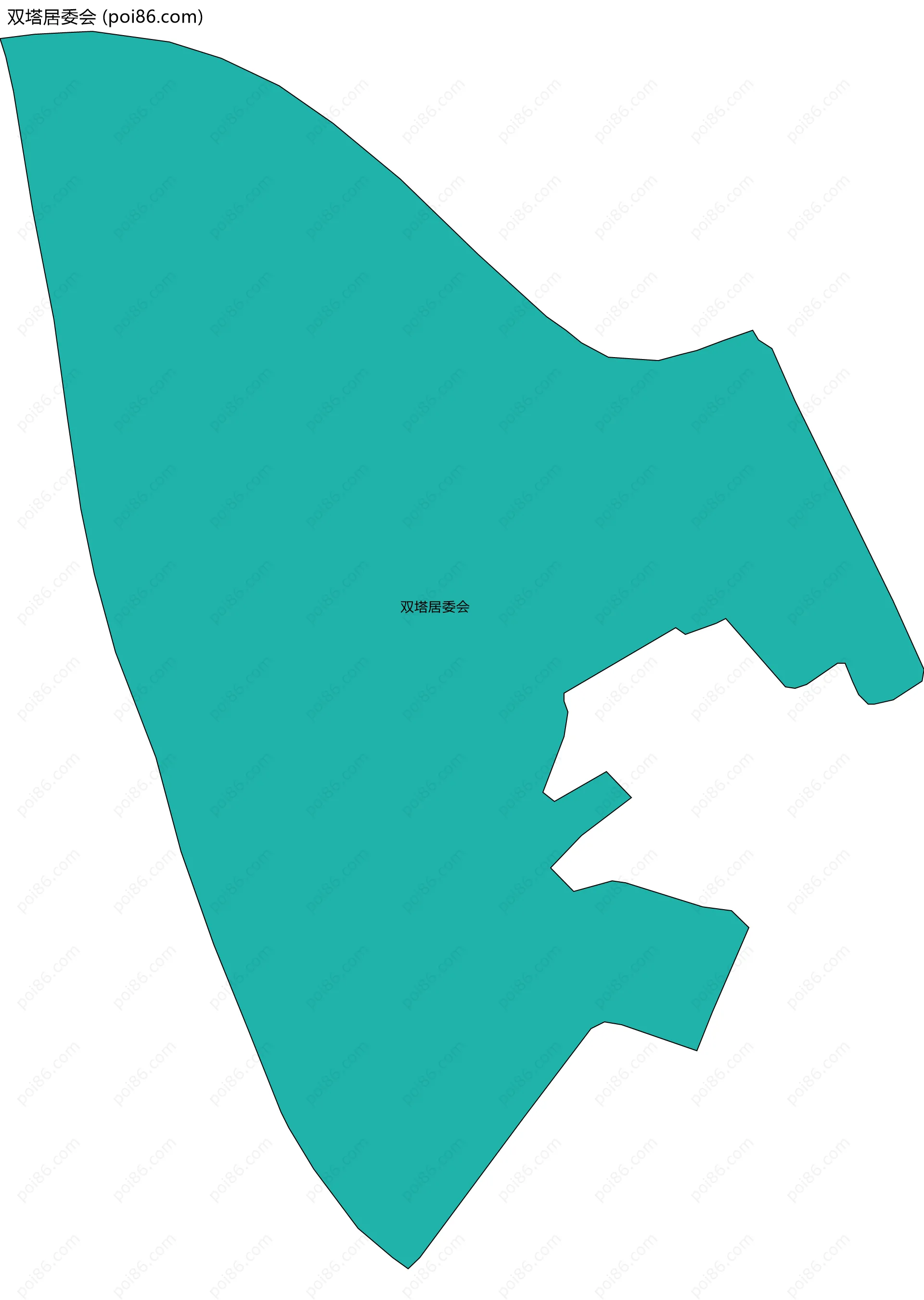 双塔居委会边界地图