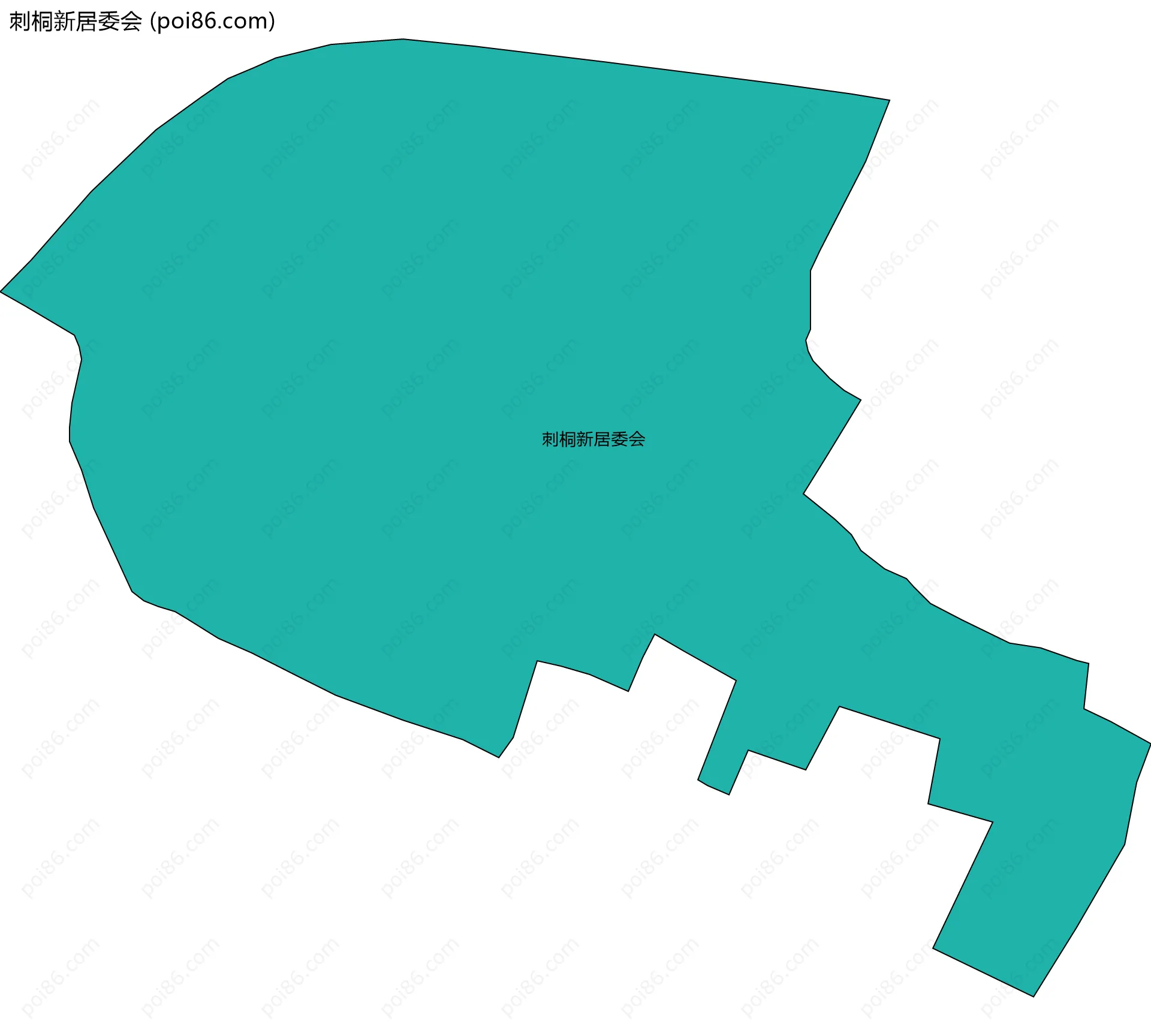 刺桐新居委会边界地图