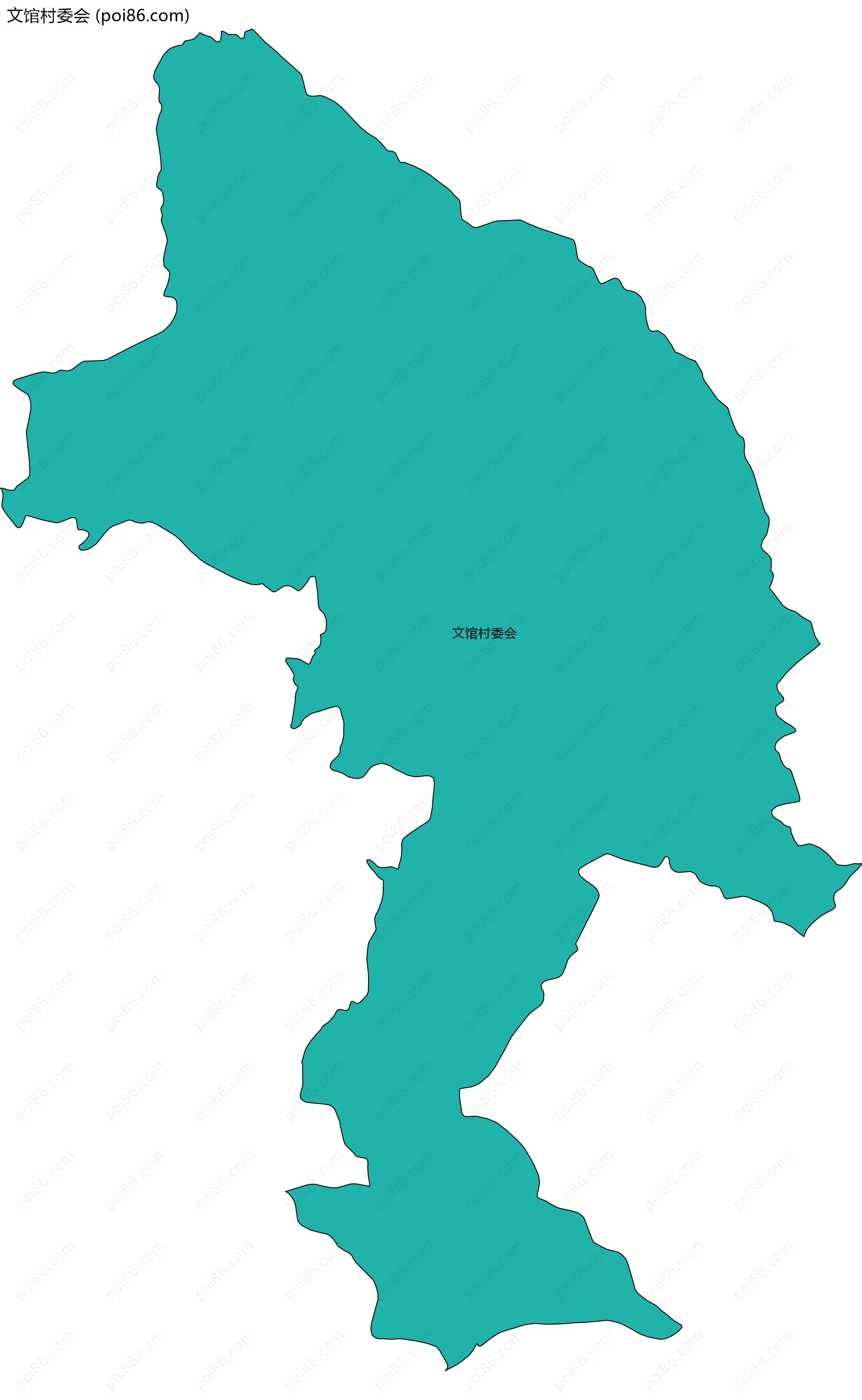 文馆村委会边界地图