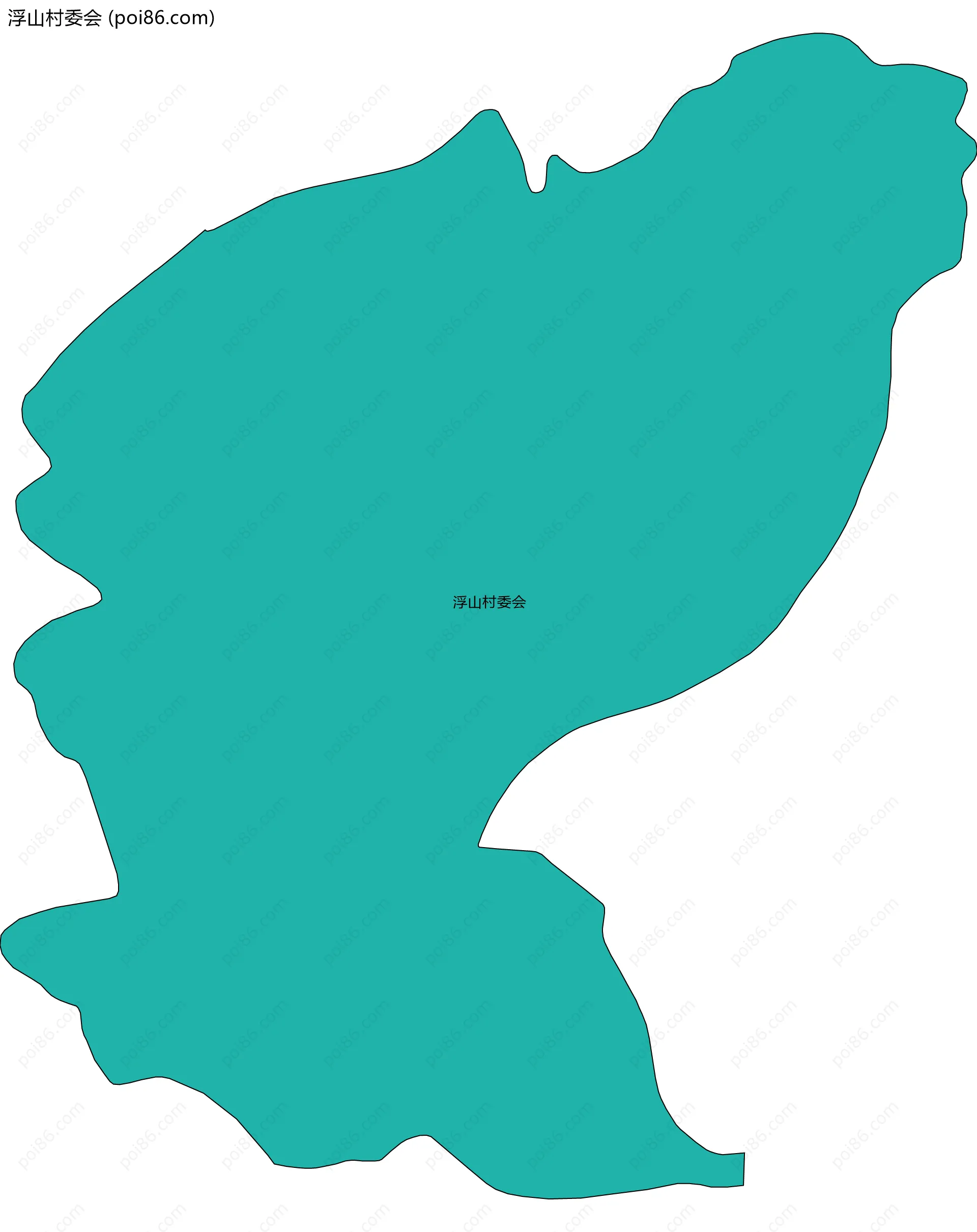 浮山村委会边界地图