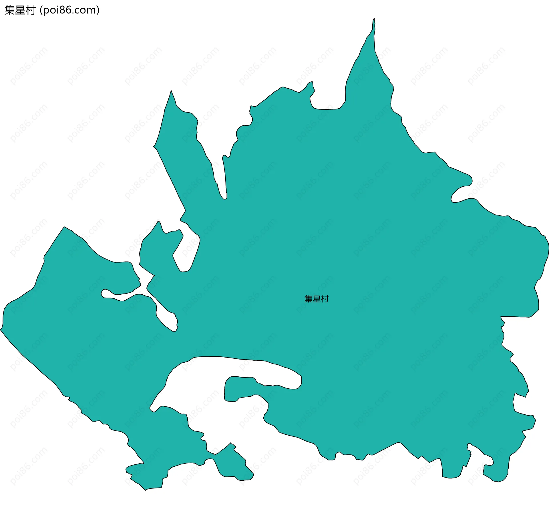 集星村边界地图