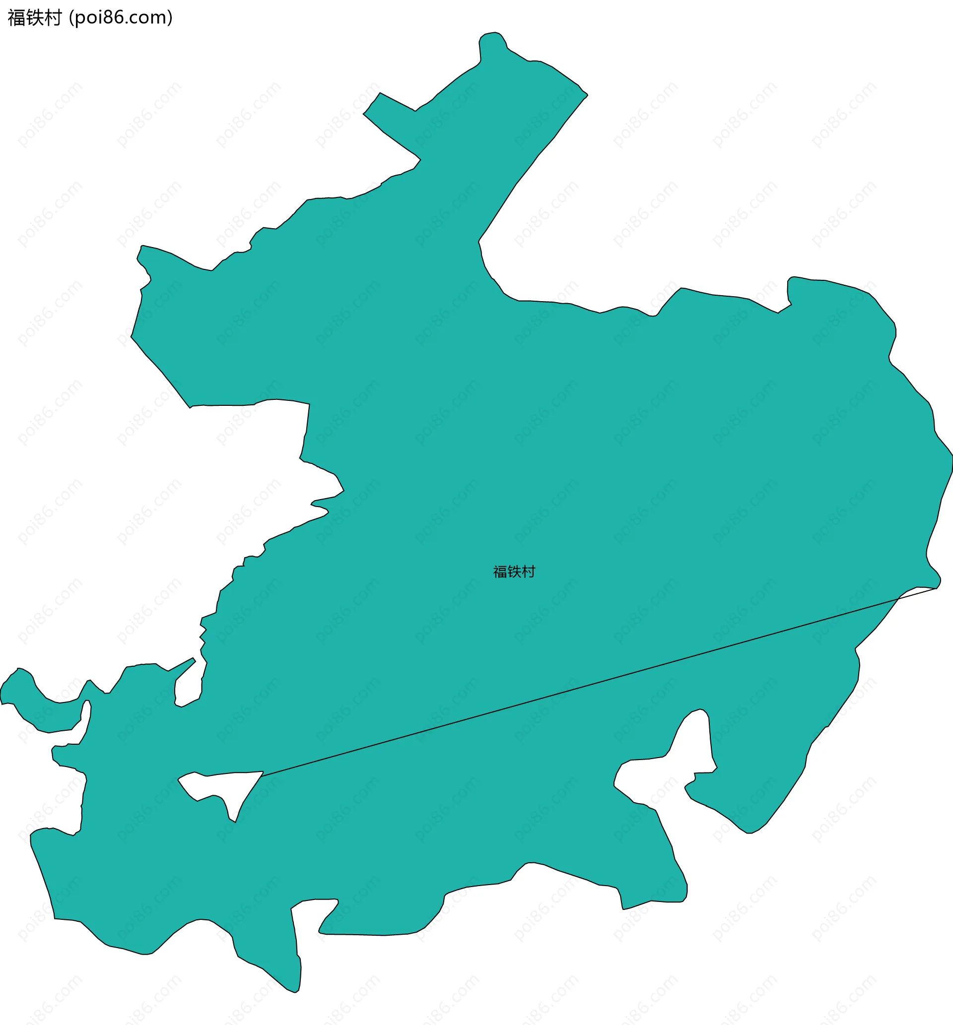 福铁村边界地图