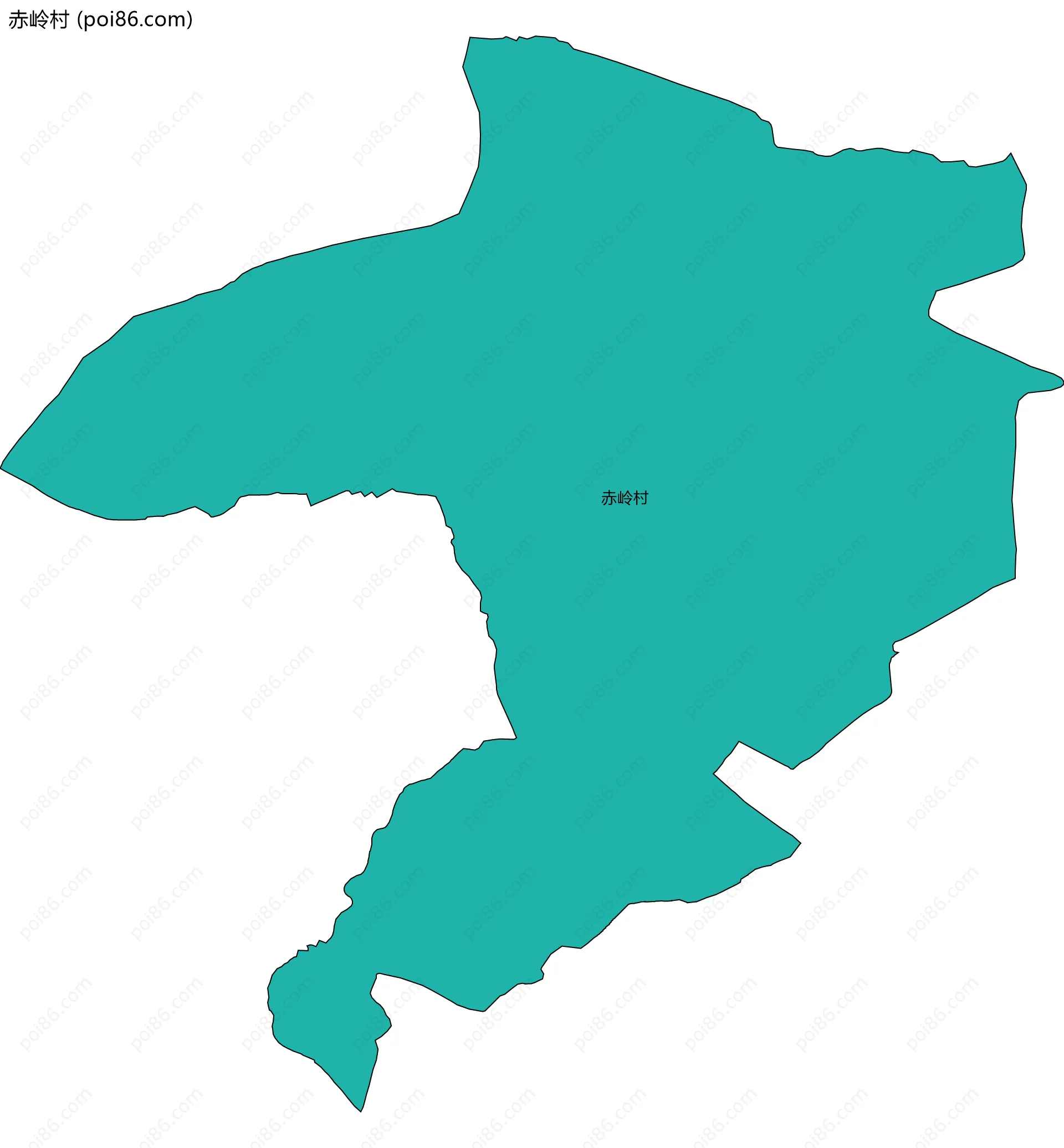 赤岭村边界地图