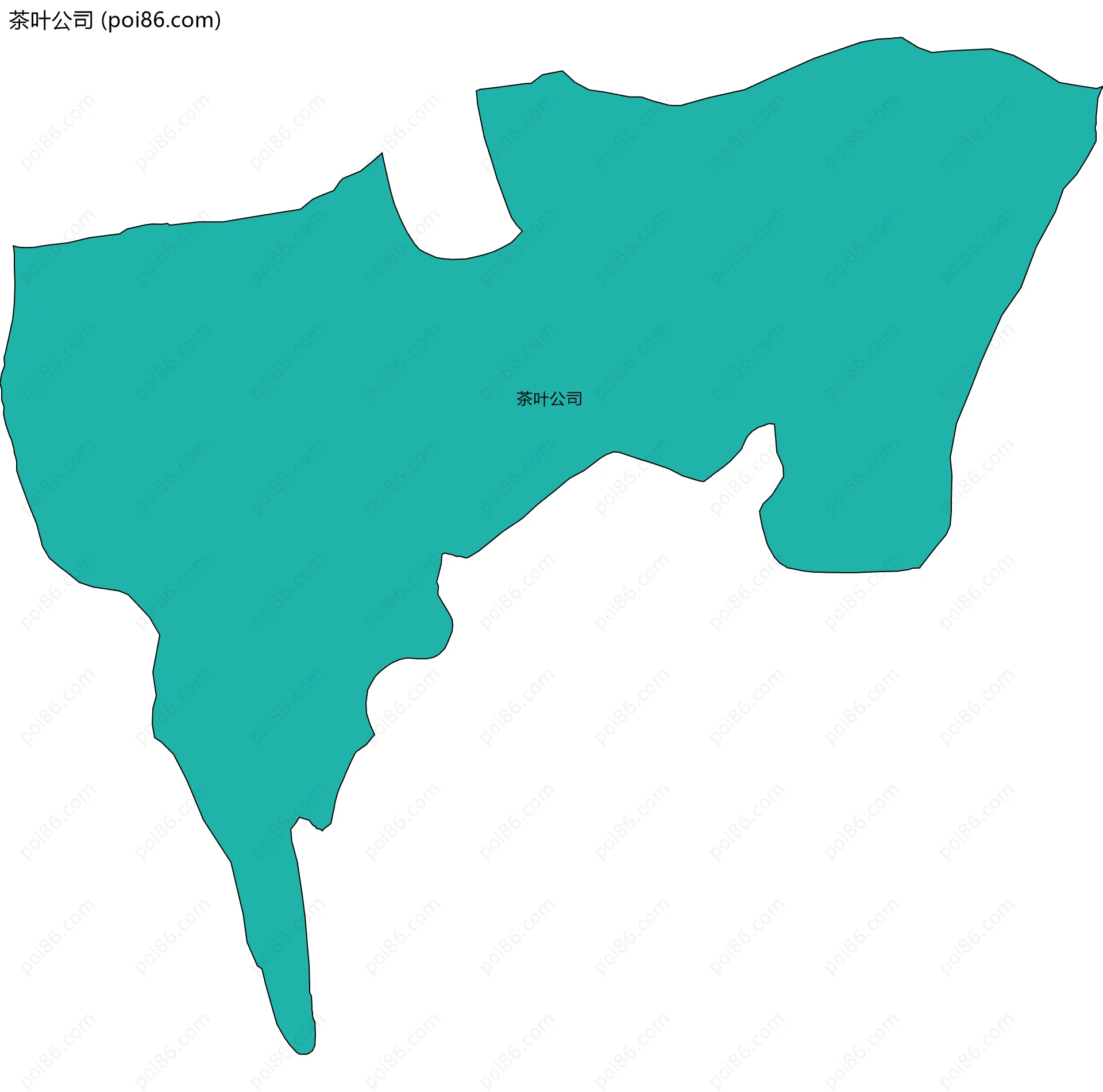 茶叶公司边界地图