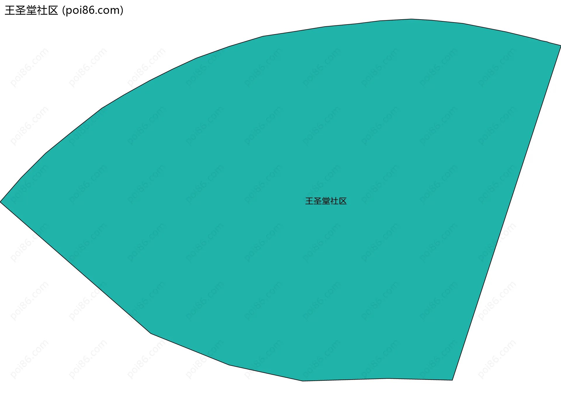 王圣堂社区边界地图