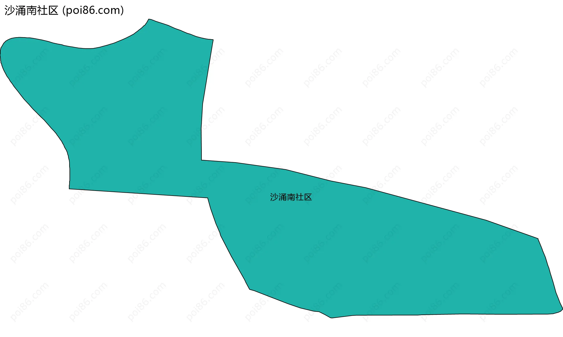 沙涌南社区边界地图