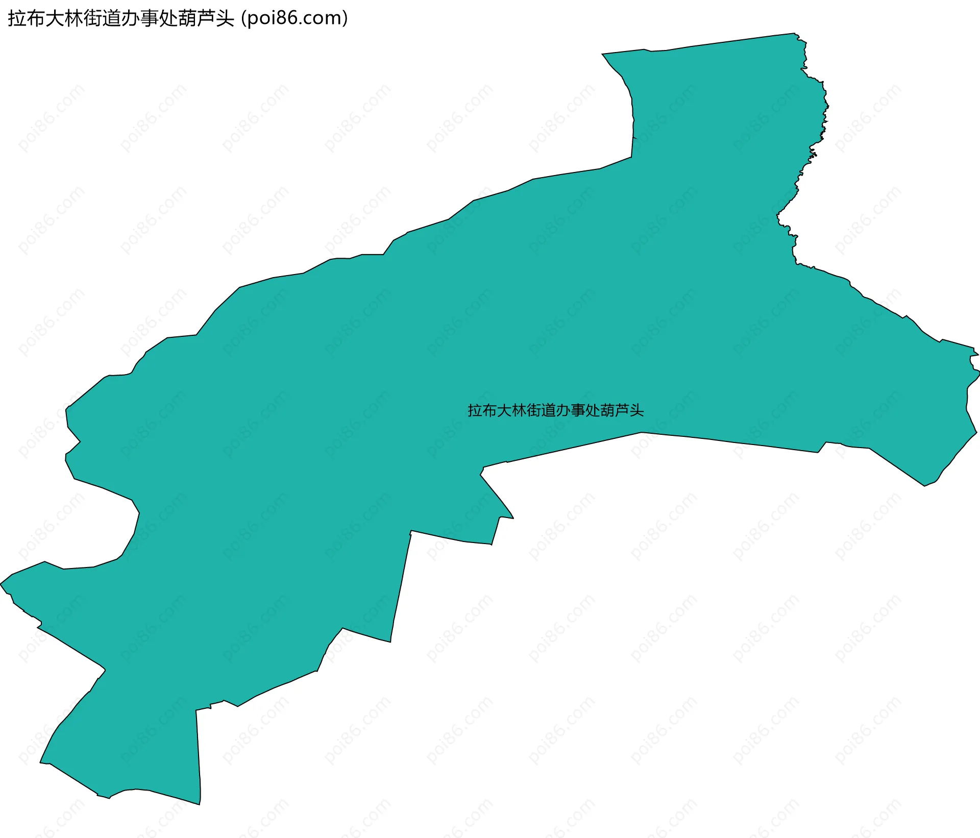 拉布大林街道办事处葫芦头边界地图