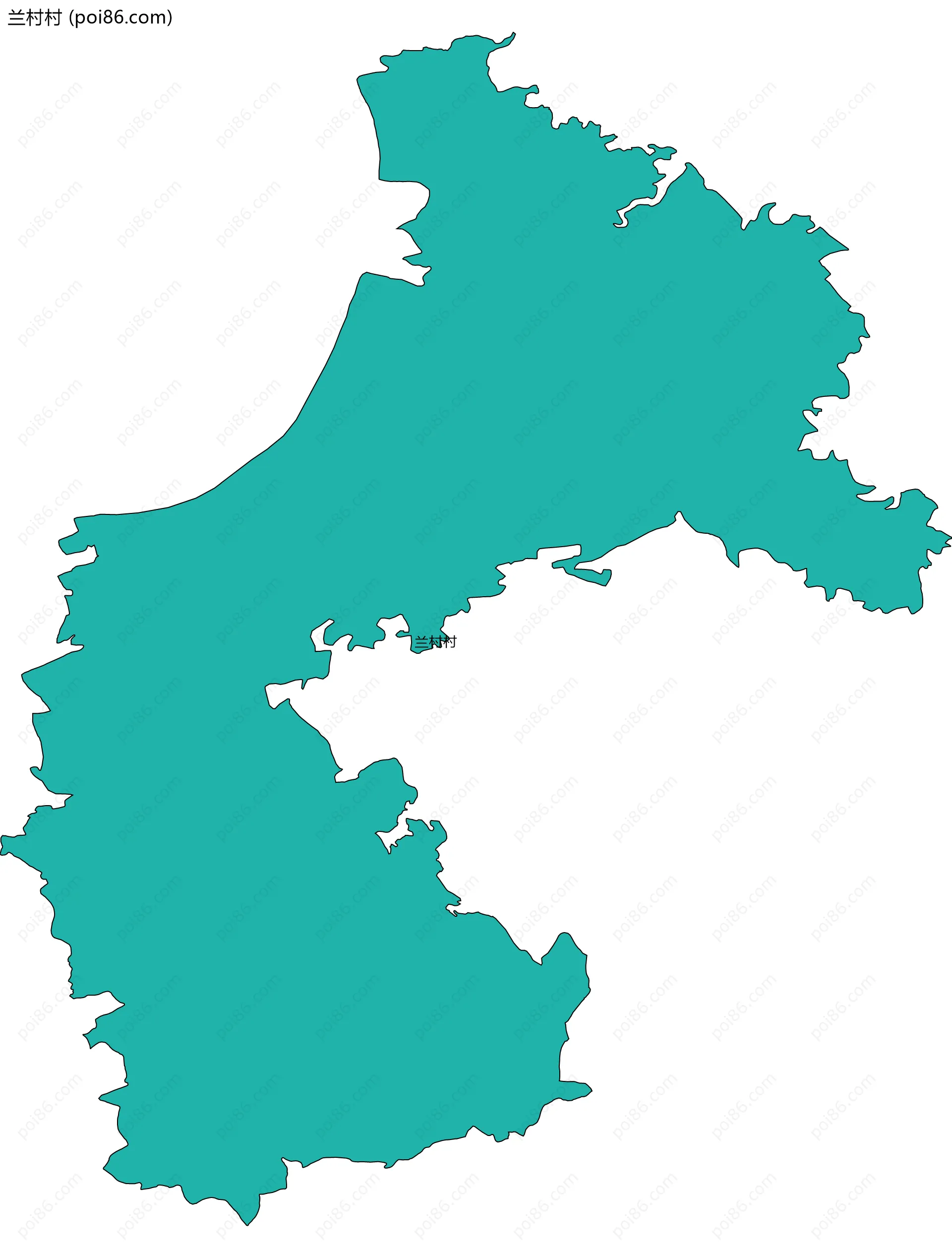 兰村村边界地图