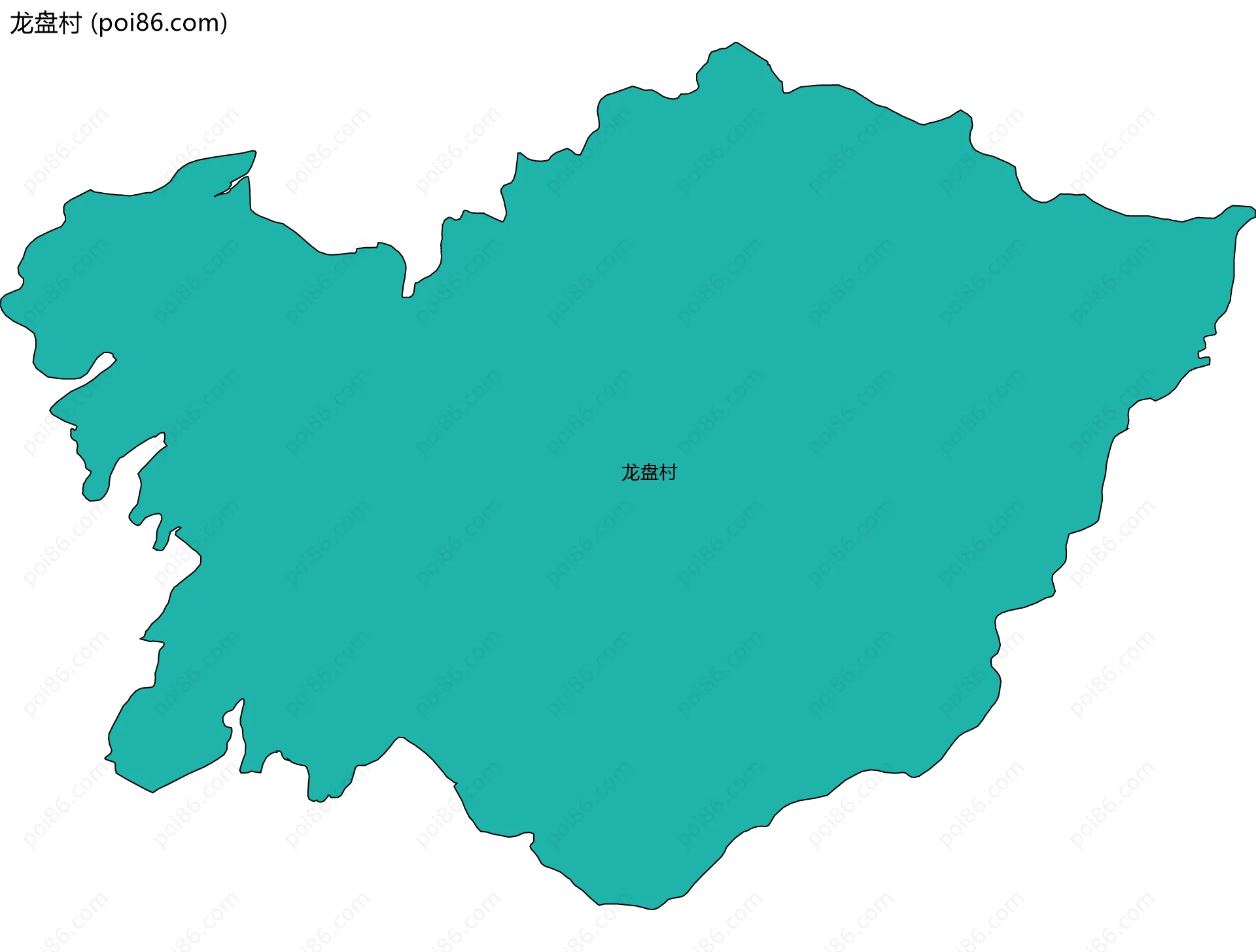 龙盘村边界地图