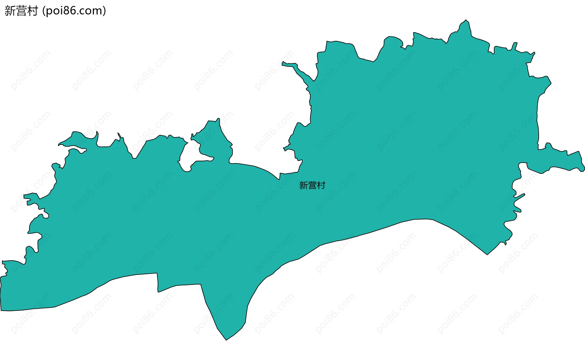 新营村边界地图