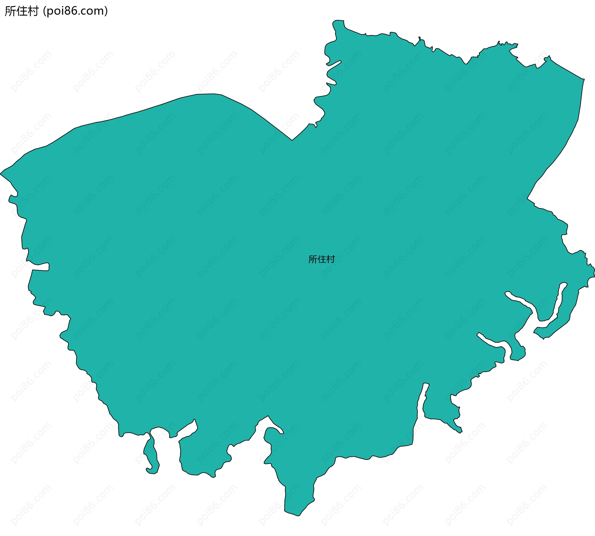 所住村边界地图