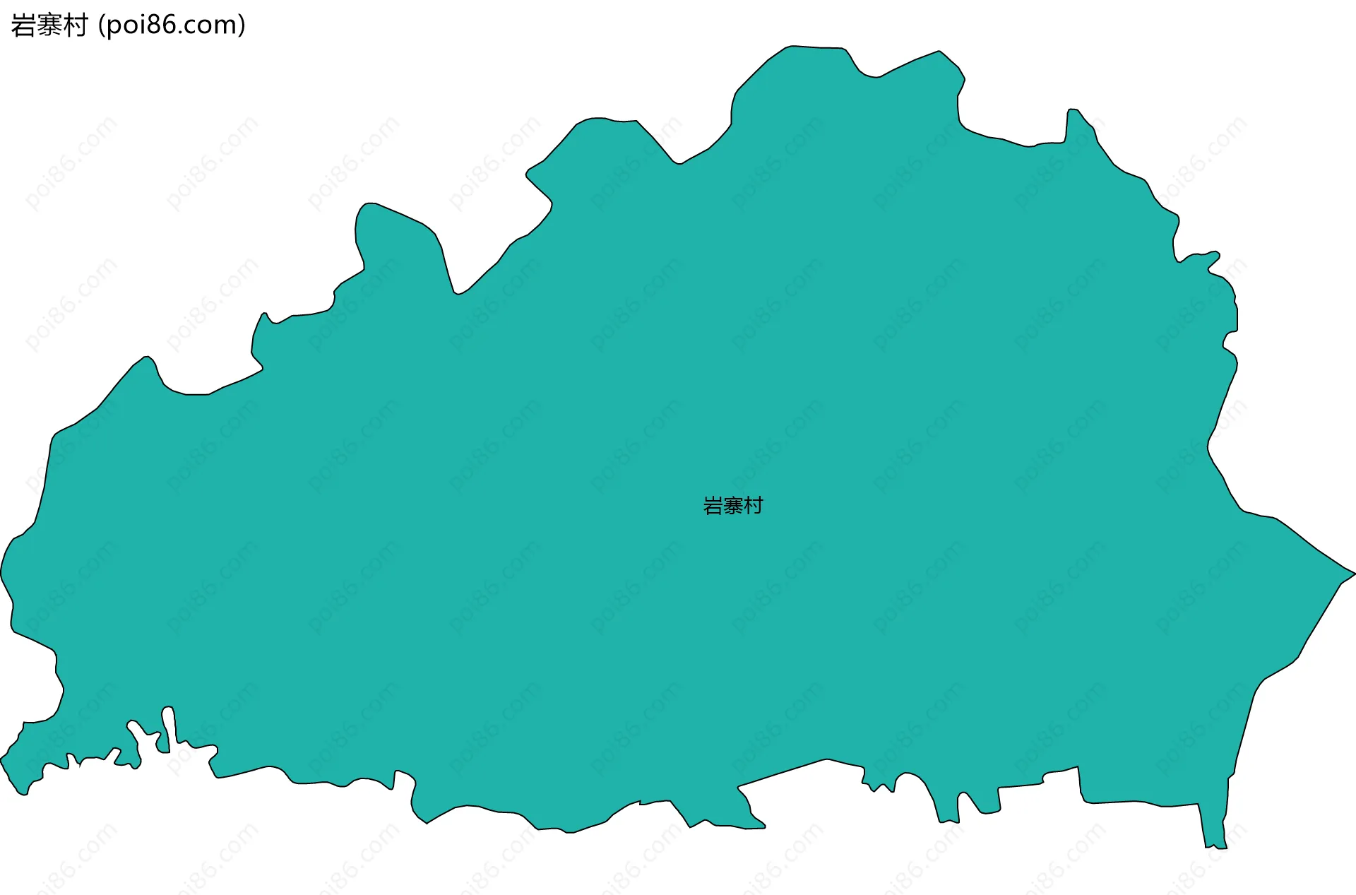岩寨村边界地图