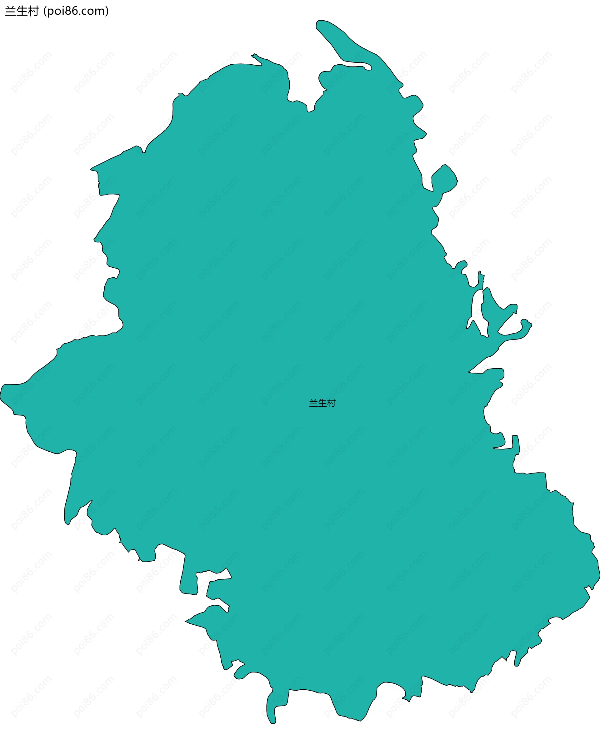 兰生村边界地图