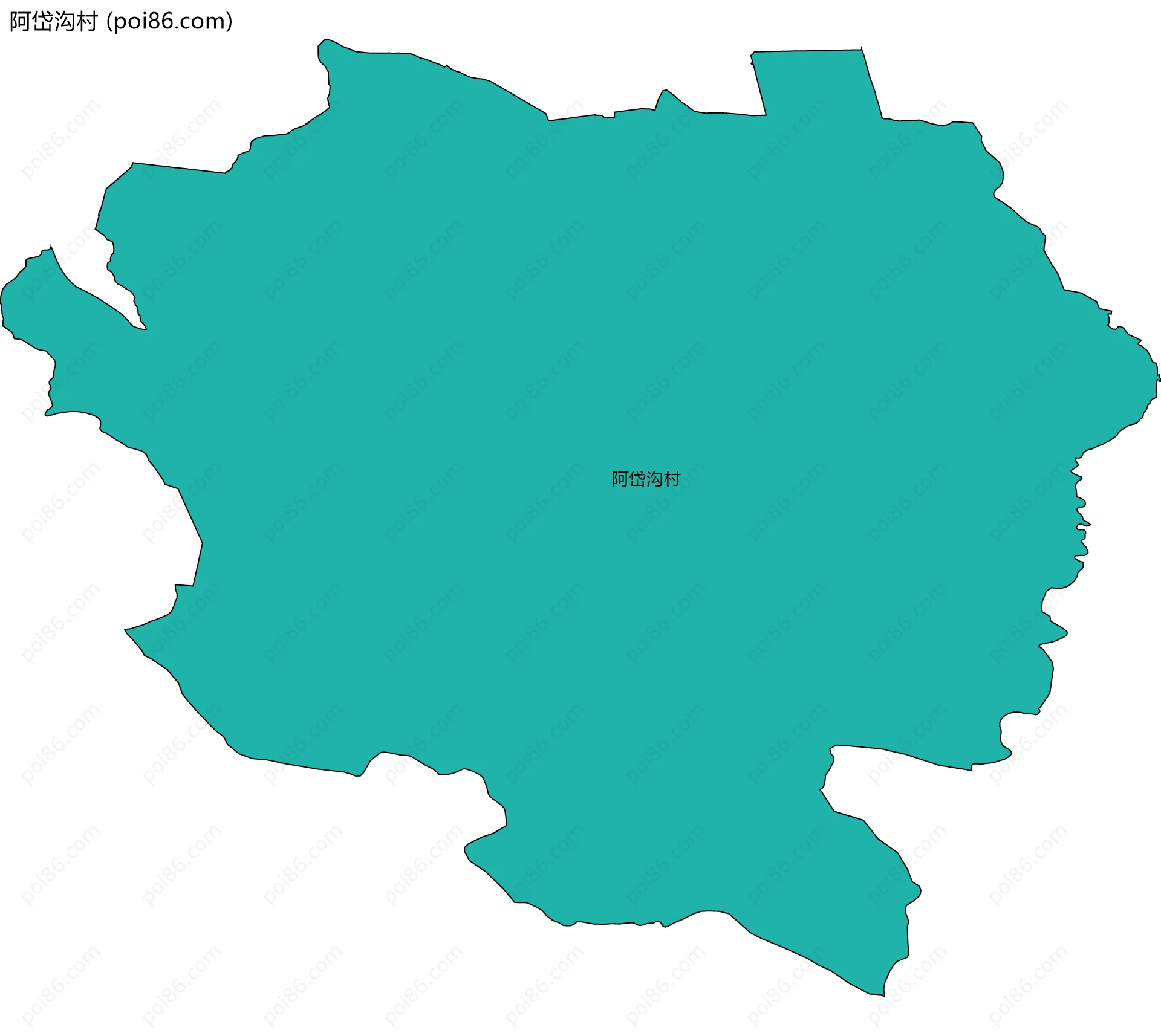 阿岱沟村边界地图
