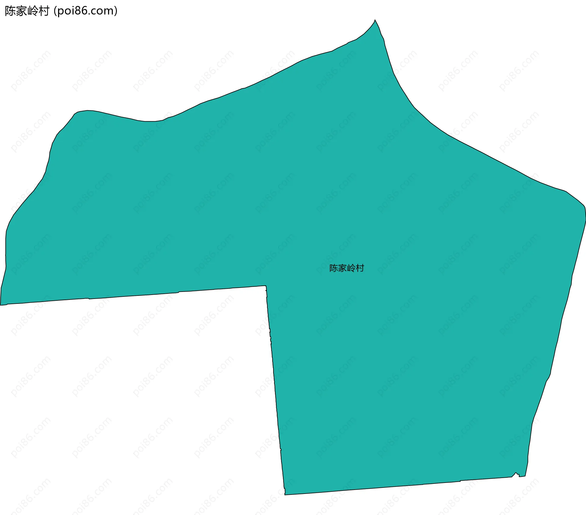 陈家岭村边界地图