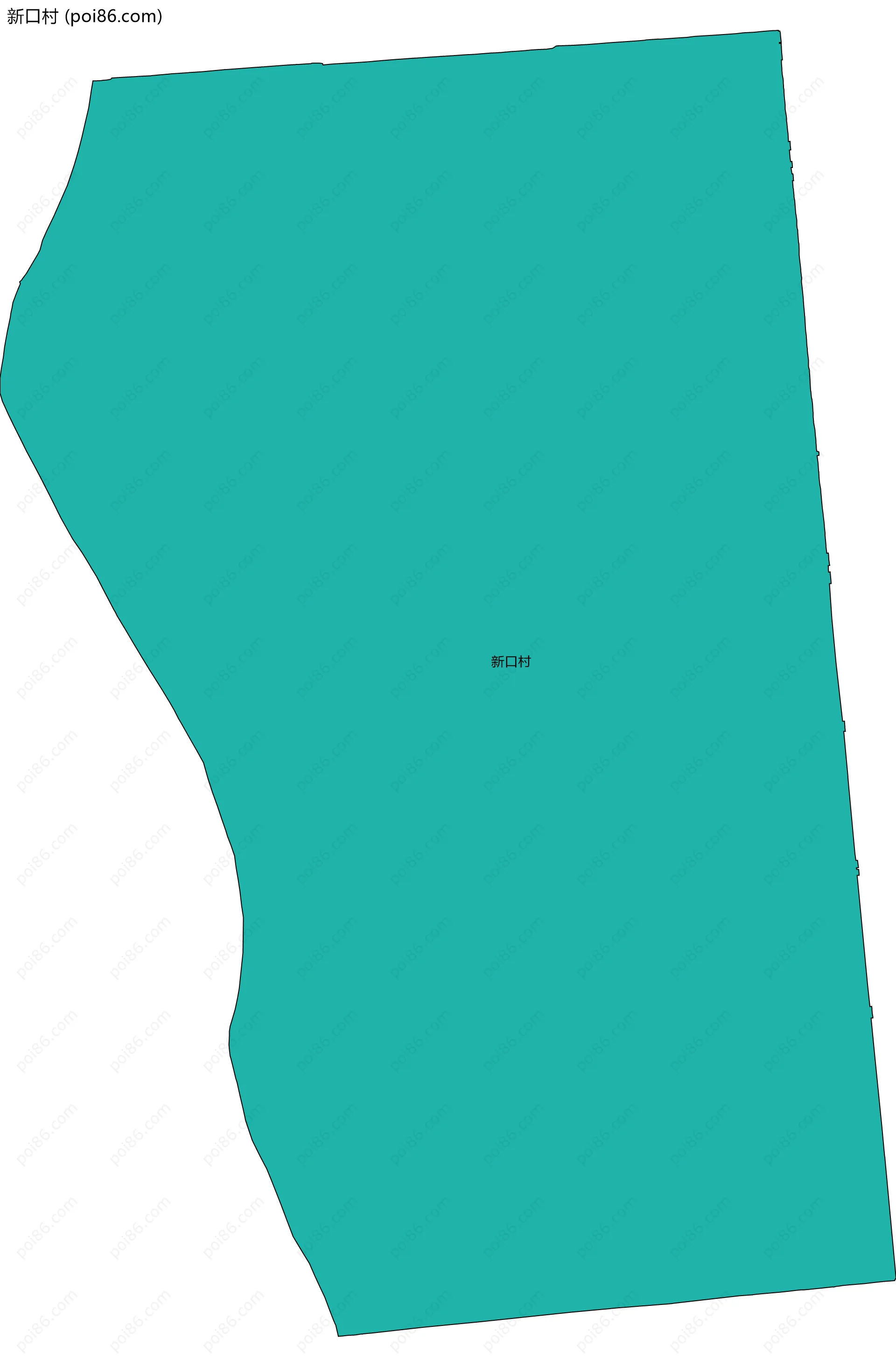 新口村边界地图