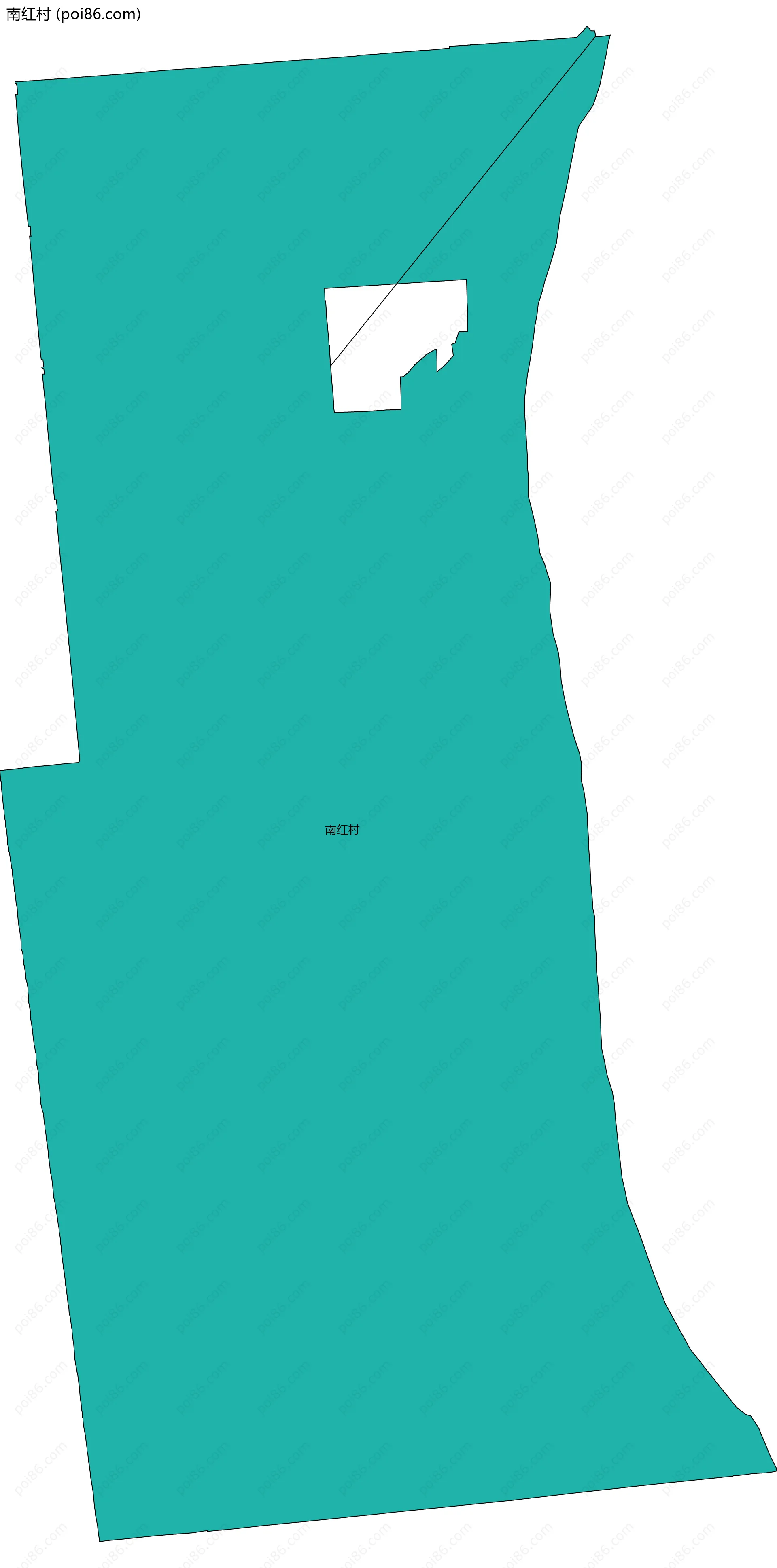 南红村边界地图