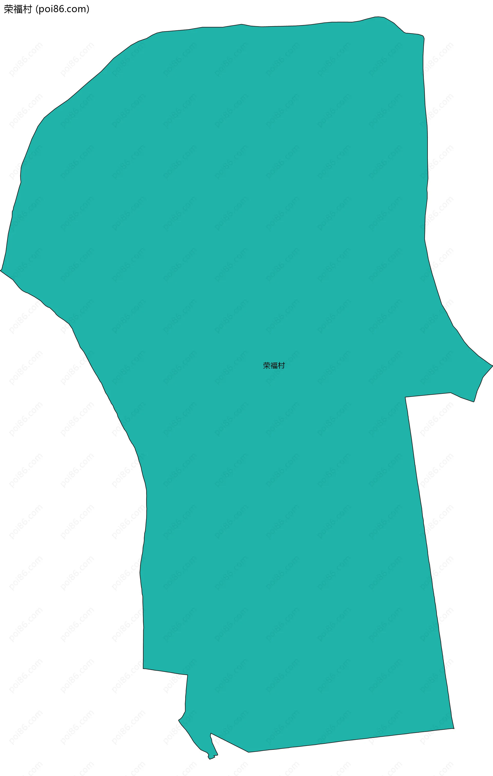 荣福村边界地图