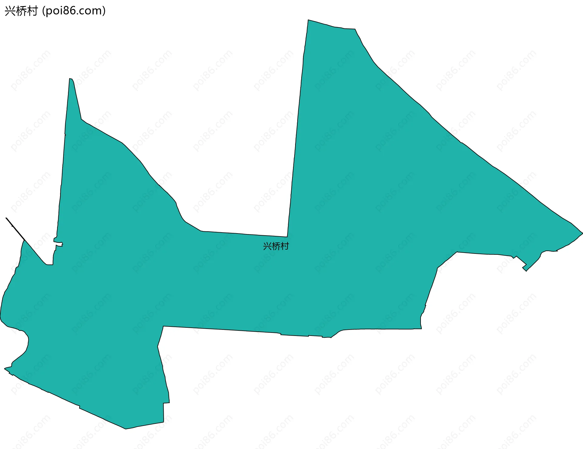 兴桥村边界地图