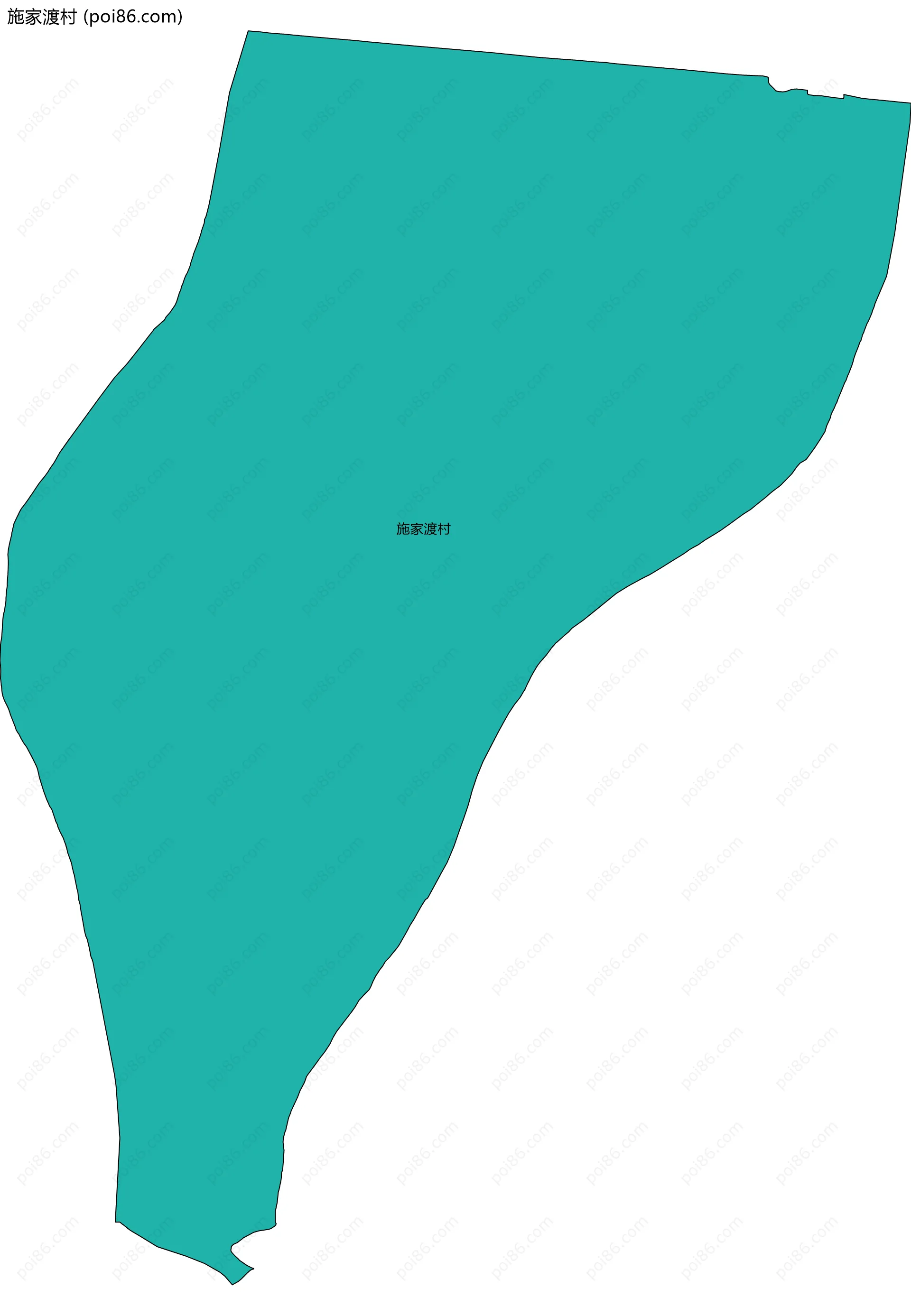 施家渡村边界地图