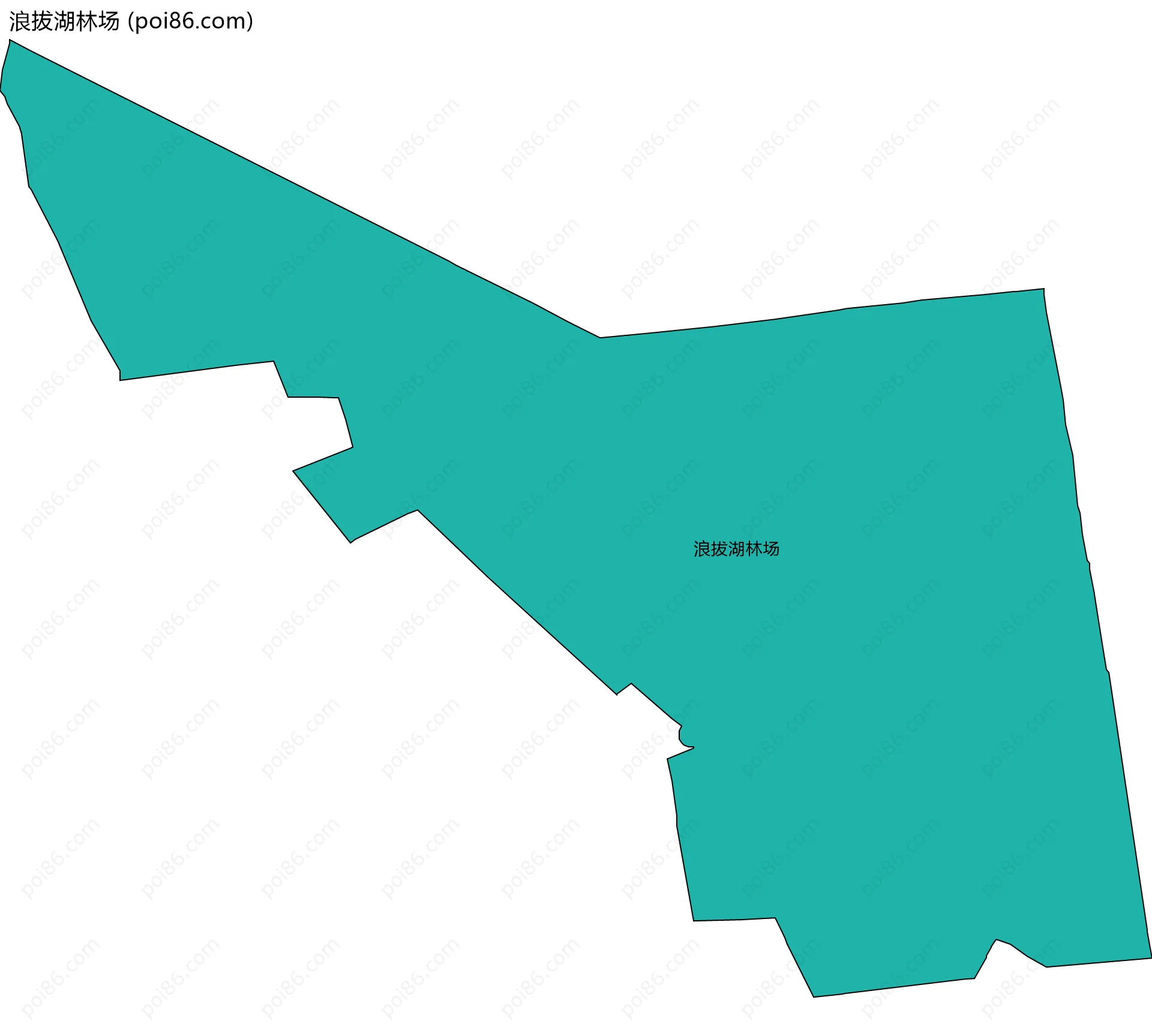 浪拔湖林场边界地图