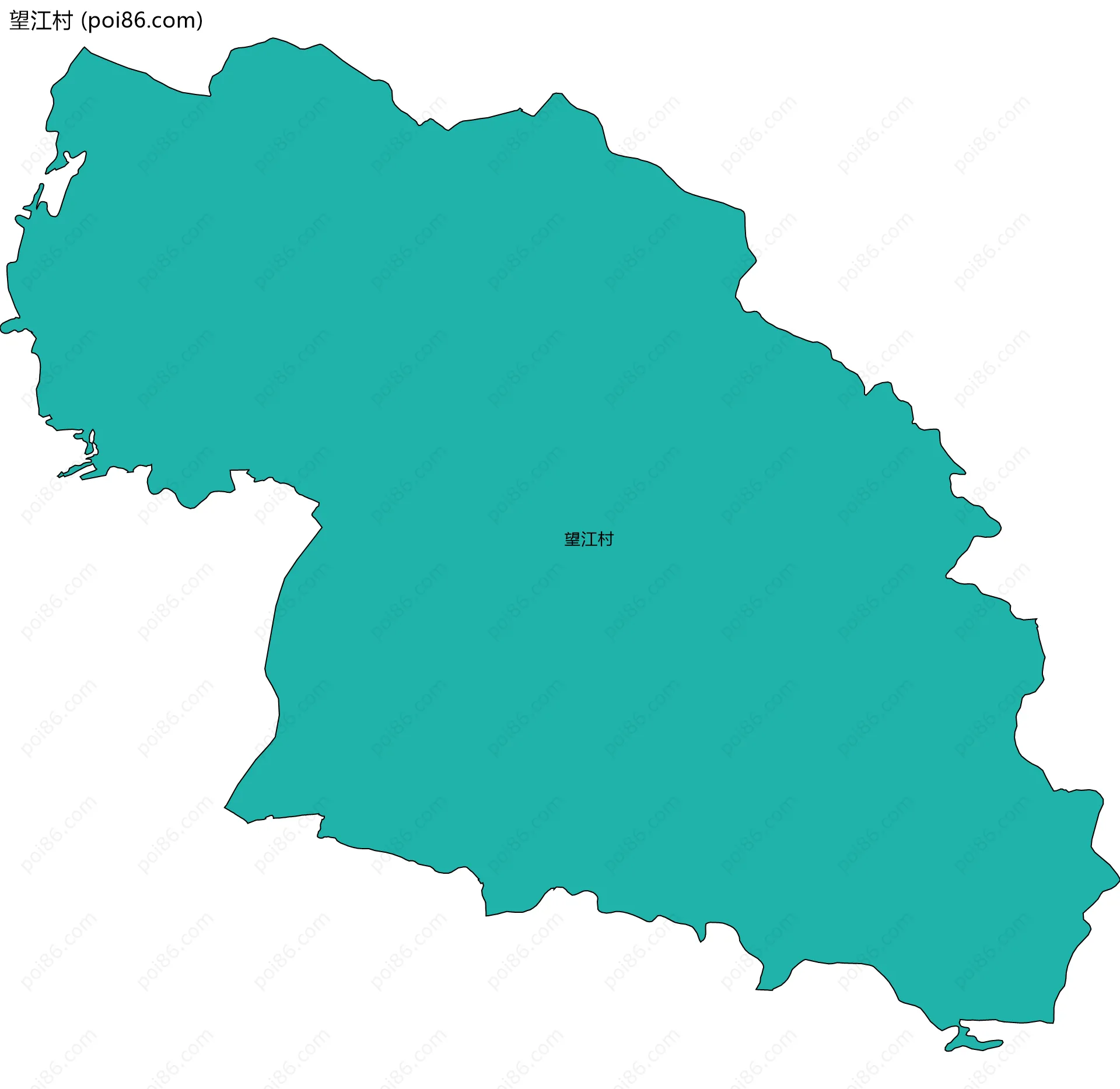 望江村边界地图