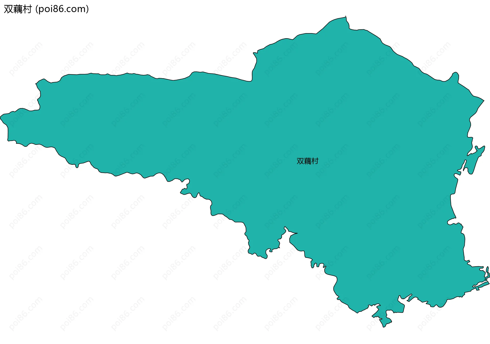 双藕村边界地图