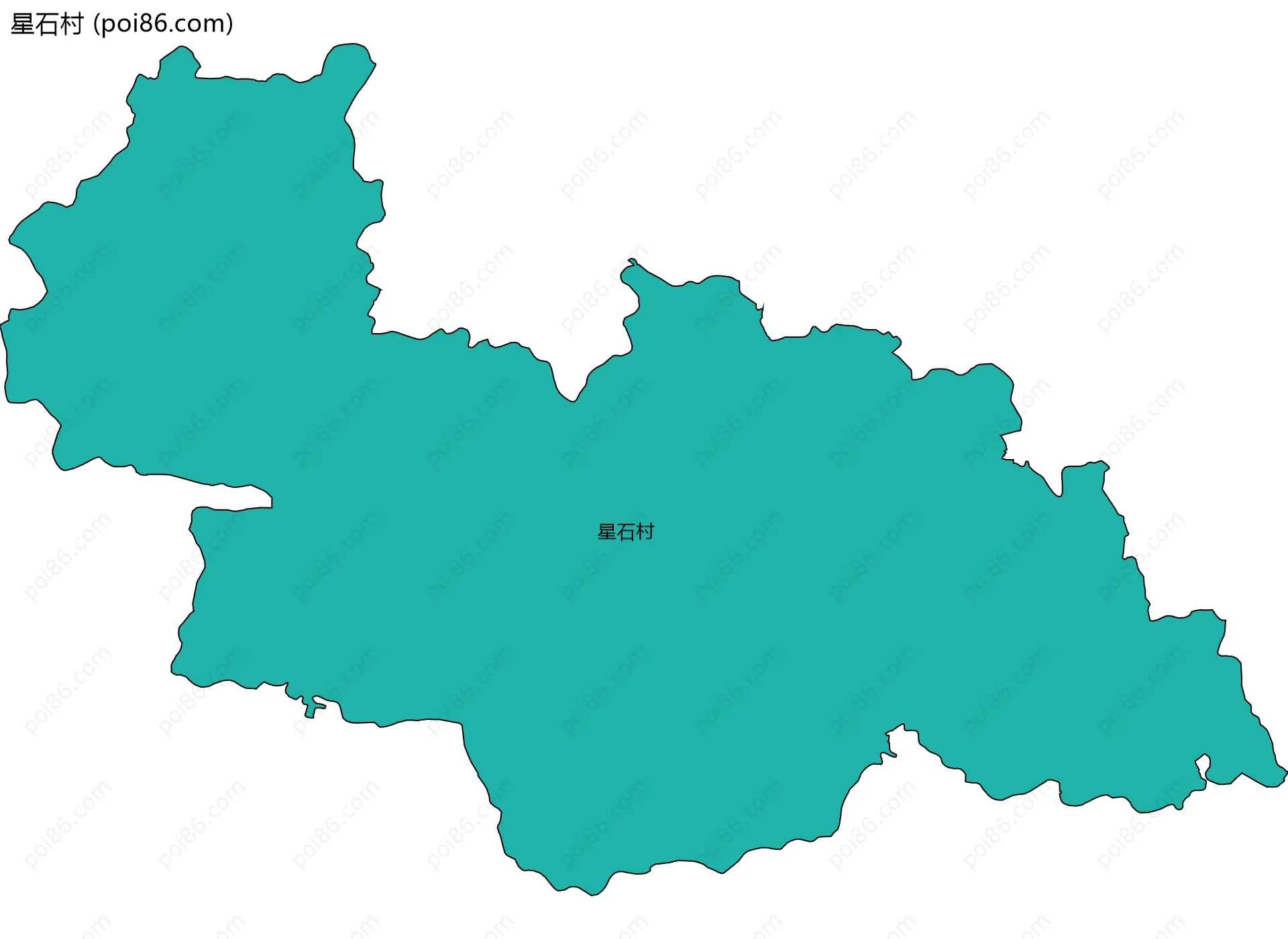 星石村边界地图