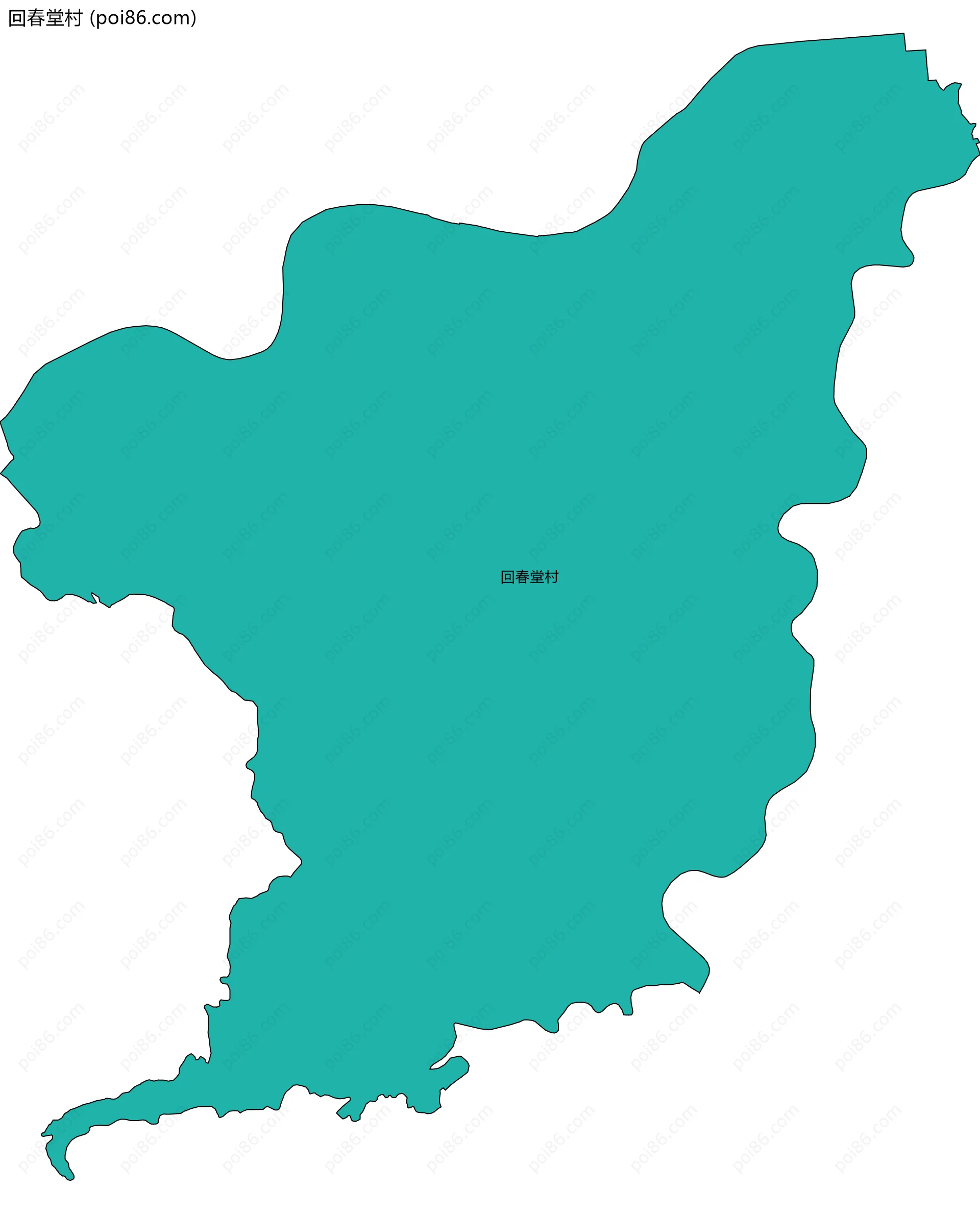 回春堂村边界地图