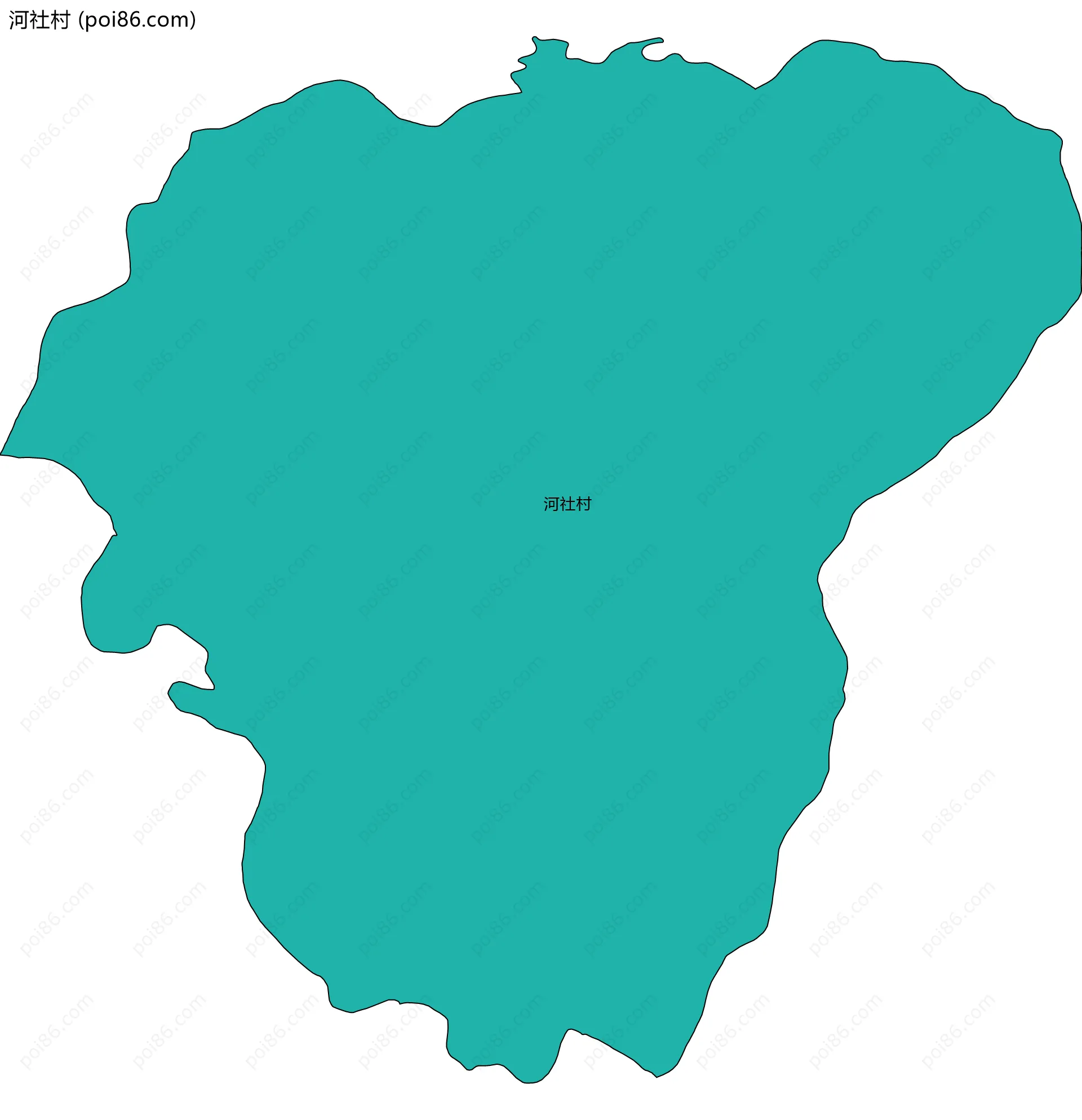 河社村边界地图