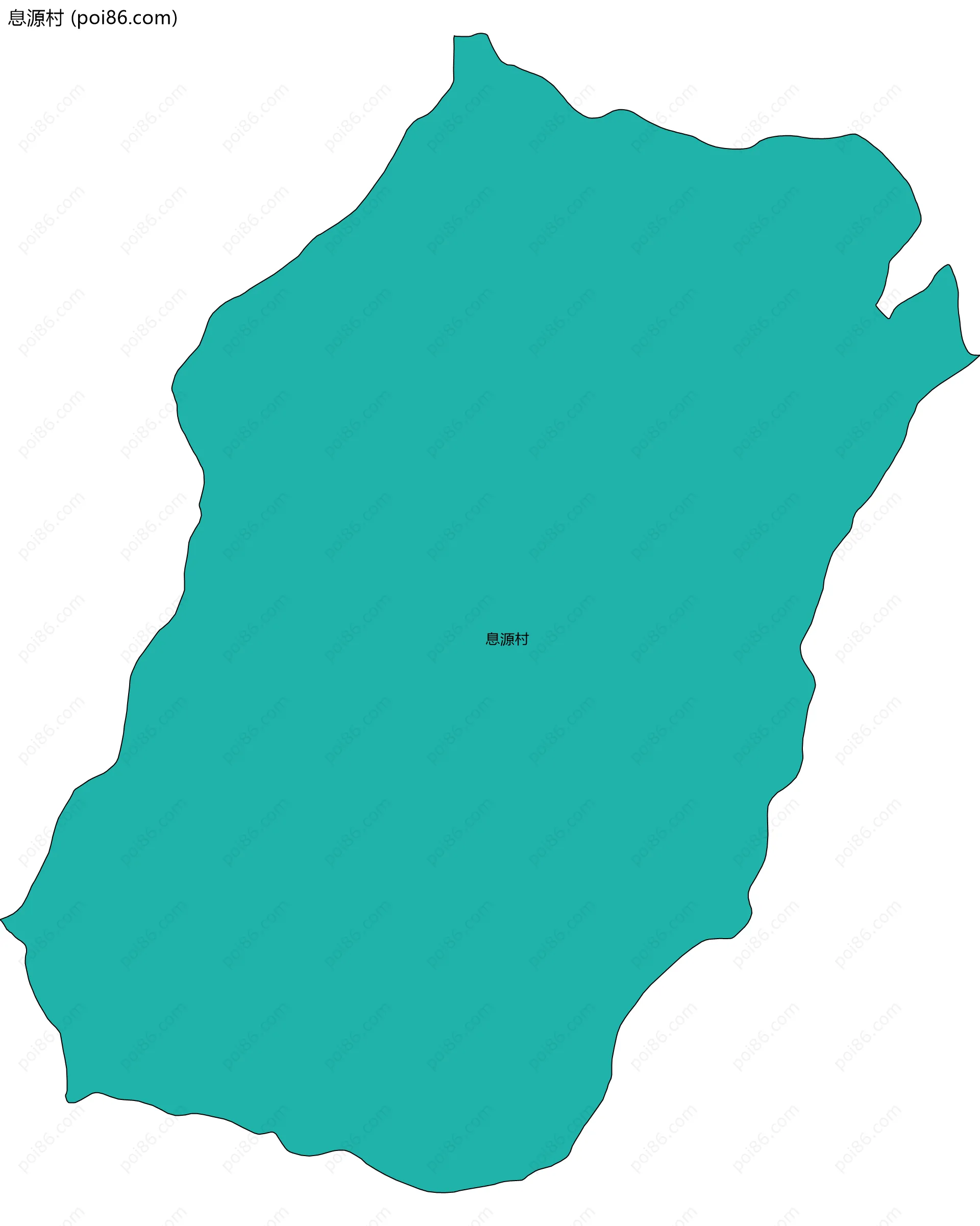 息源村边界地图